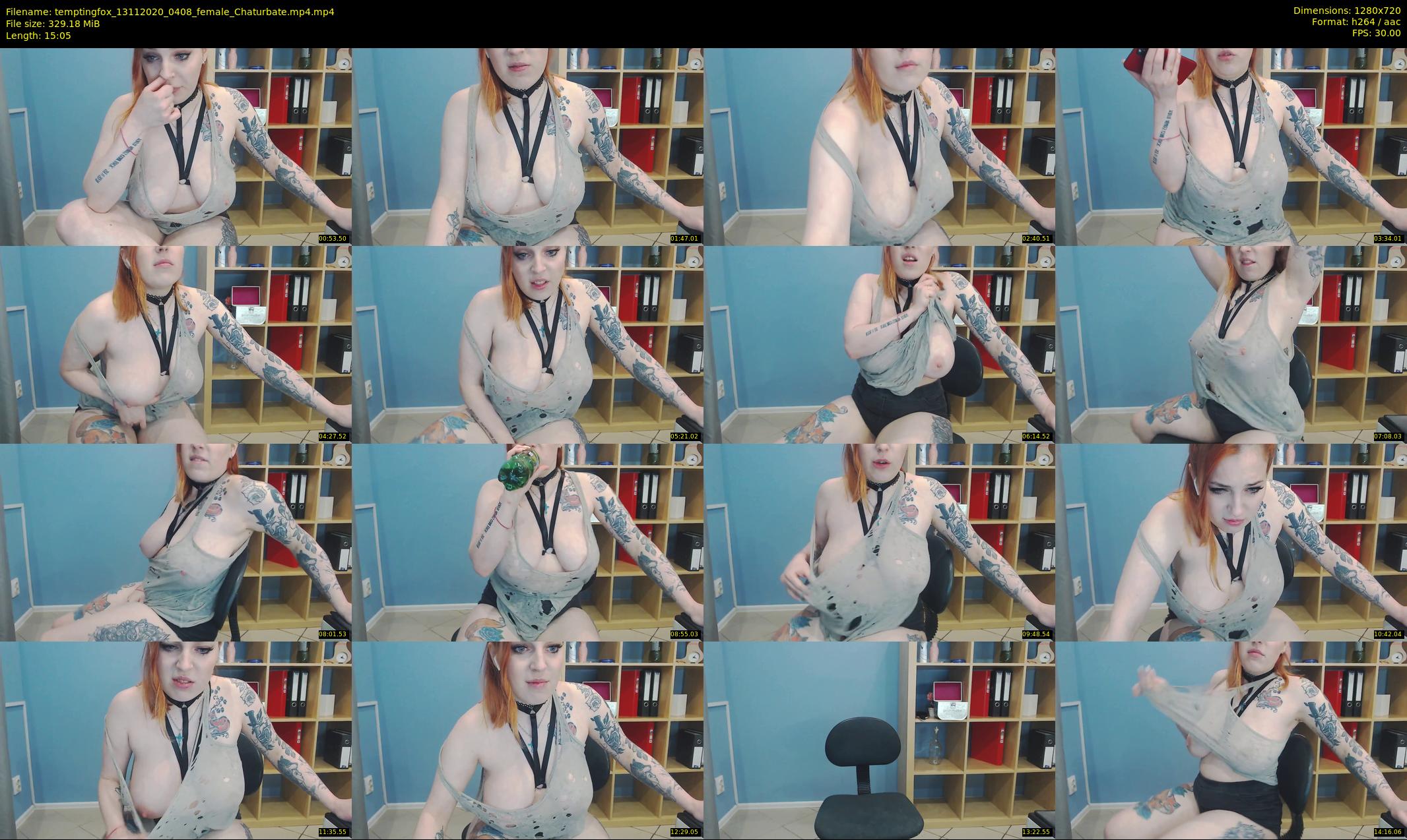 temptingfox — 16 minute Chaturbate female cam show recording, 720p, Nov 13, 2020