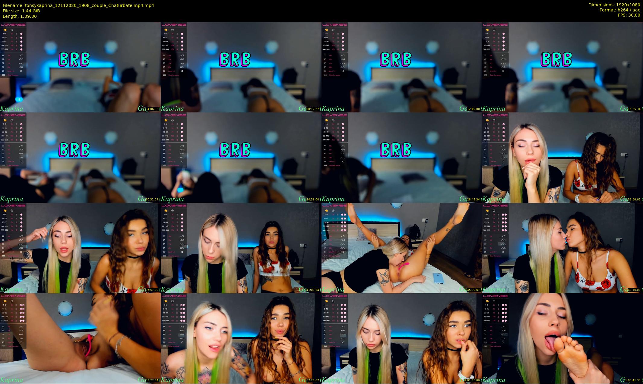 tonsykaprina — 70 minute Chaturbate couple cam show recording, 1080p, Nov 12, 2020