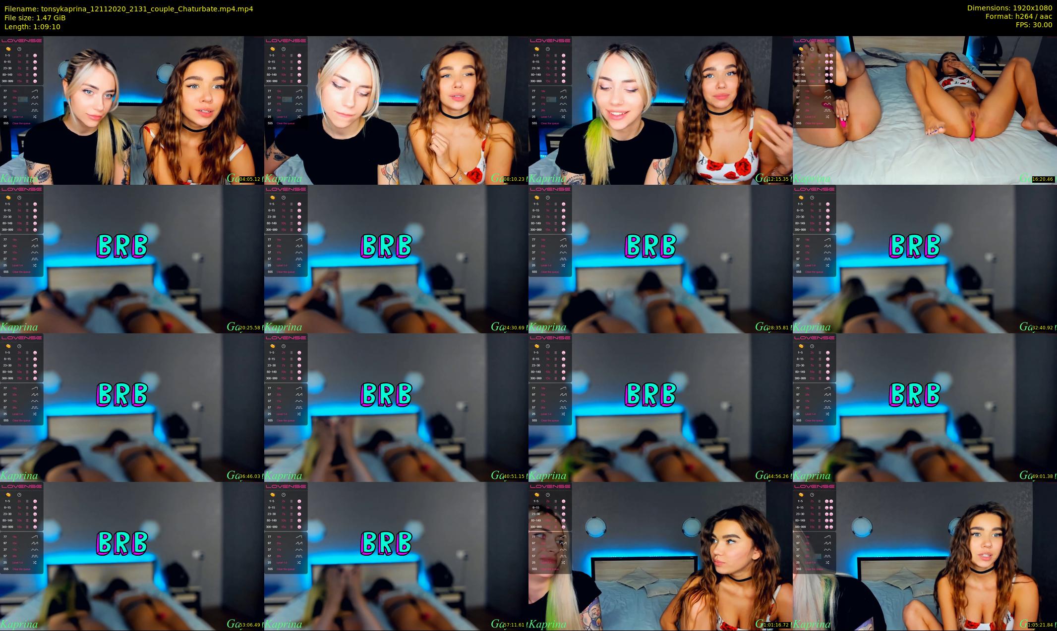 tonsykaprina — 70 minute Chaturbate couple cam show recording, 1080p, Nov 12, 2020