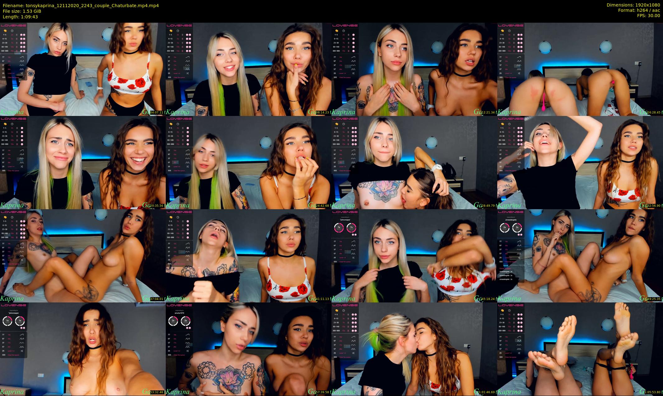 tonsykaprina — 70 minute Chaturbate couple cam show recording, 1080p, Nov 12, 2020