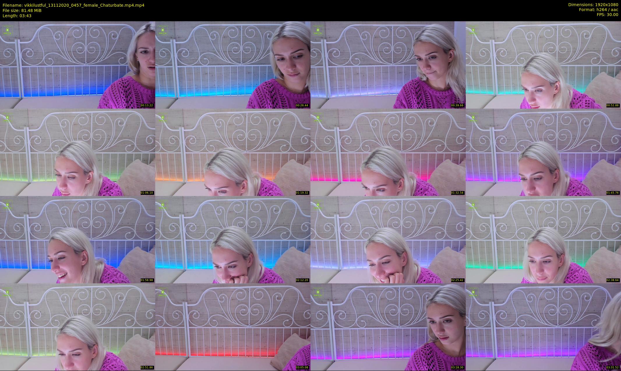 vikkilustful — 4 minute Chaturbate female cam show recording, 1080p, Nov 13, 2020