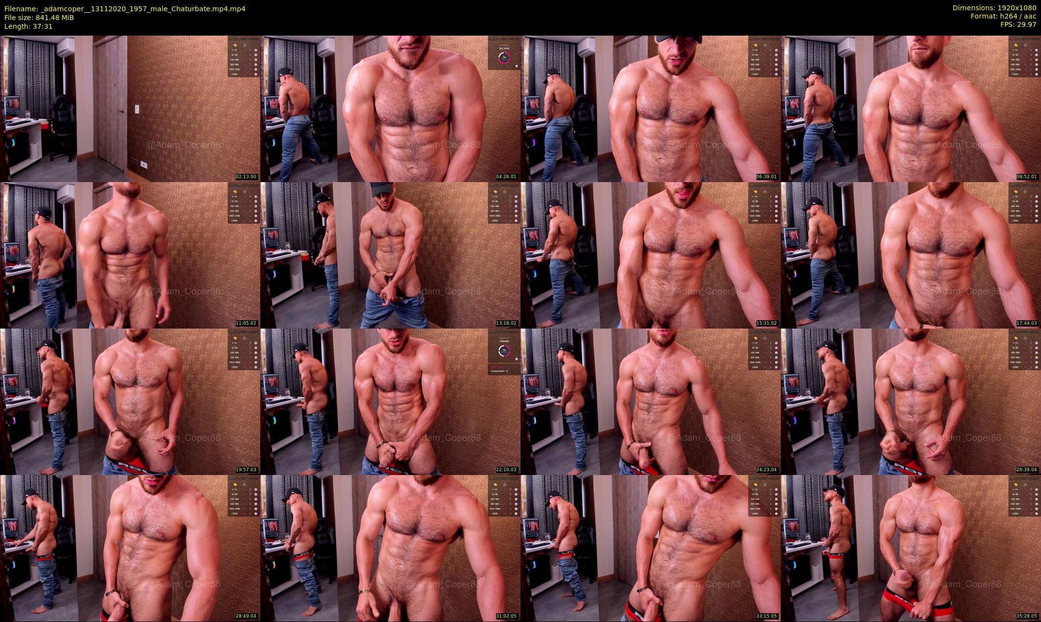 _adamcoper_ — 38 minute Chaturbate male cam show recording, 1080p, Nov 13, 2020