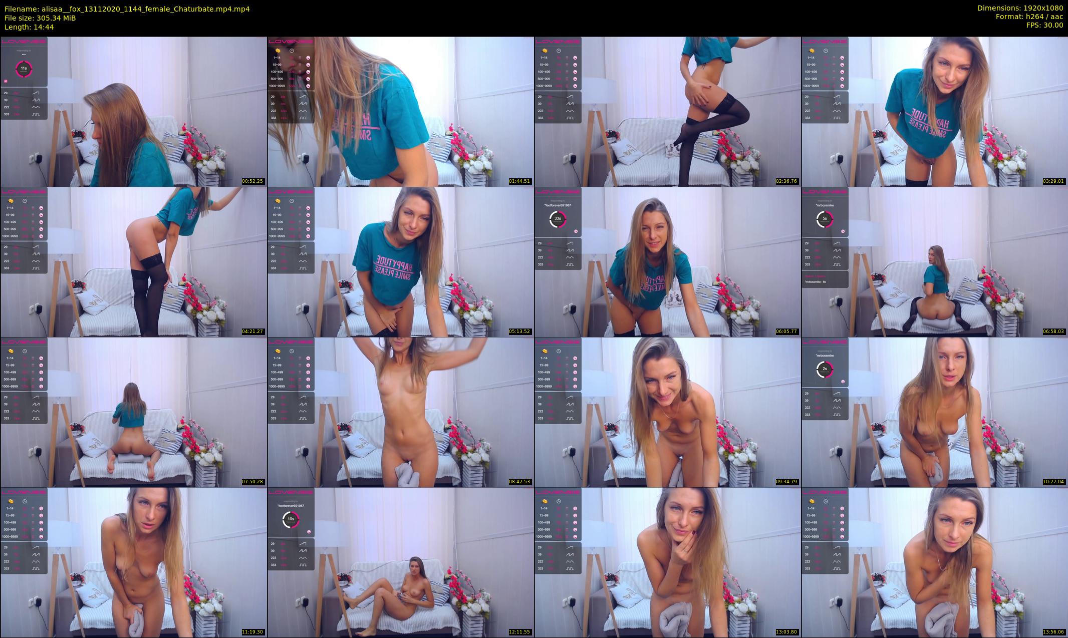 alisaa__fox — 15 minute Chaturbate female cam show recording, 1080p, Nov 13, 2020