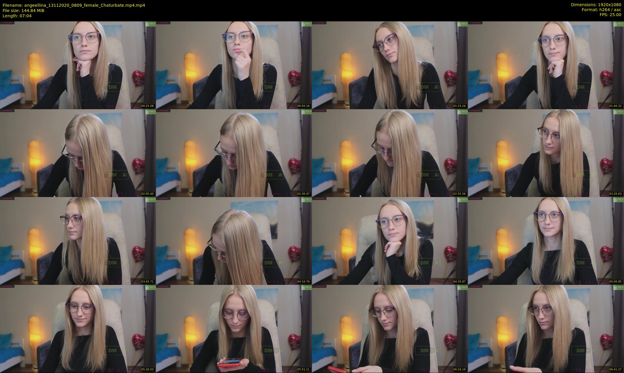 angeellina — 8 minute Chaturbate female cam show recording, 1080p, Nov 13, 2020