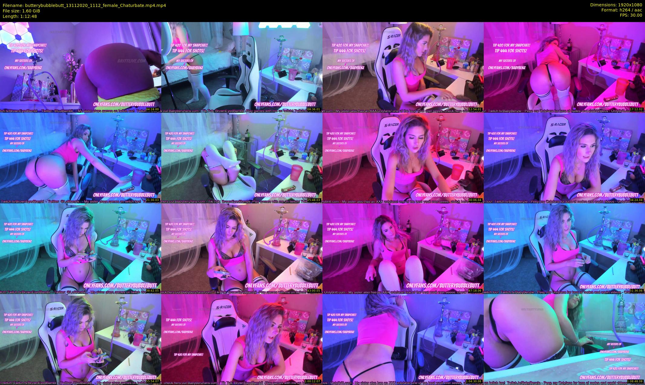 butterybubblebutt — 73 minute Chaturbate couple cam show recording, 1080p, Nov 13, 2020