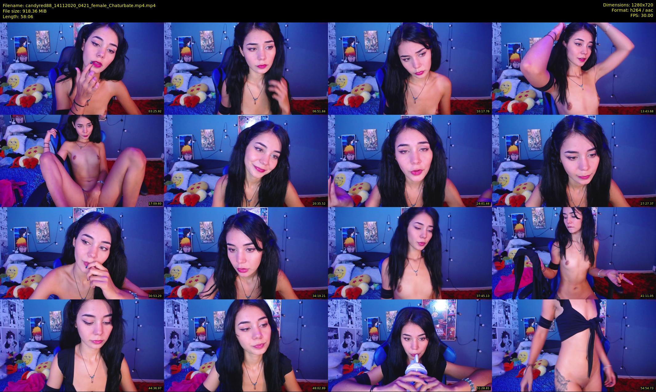 candyred88 — 59 minute Chaturbate female cam show recording, 720p, Nov 14, 2020