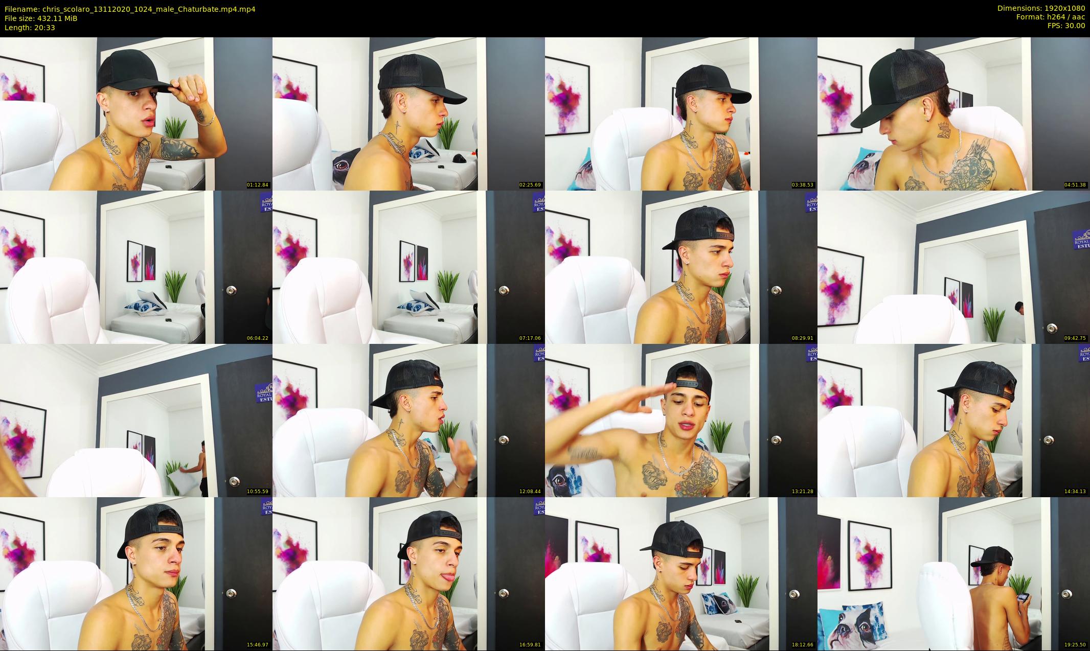 chris_scolaro — 21 minute Chaturbate male cam show recording, 1080p, Nov 13, 2020