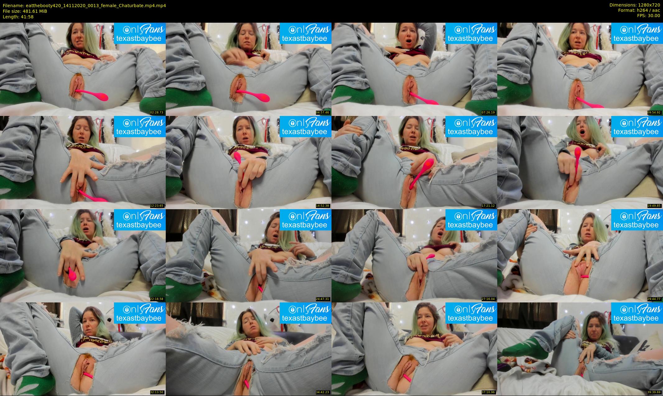eatthebooty420 — 42 minute Chaturbate female cam show recording, 720p, Nov 14, 2020