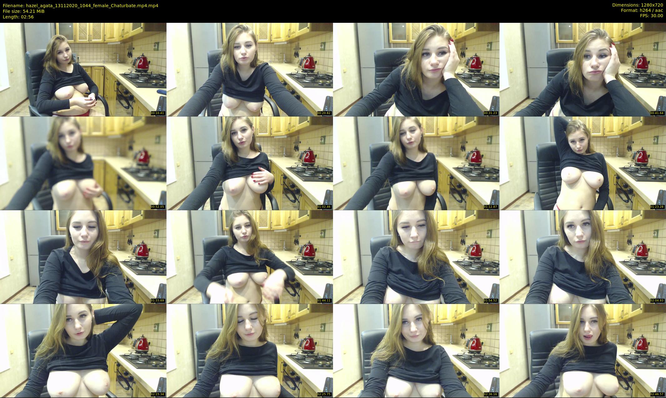 hazel_agata — 3 minute Chaturbate female cam show recording, 720p, Nov 13, 2020
