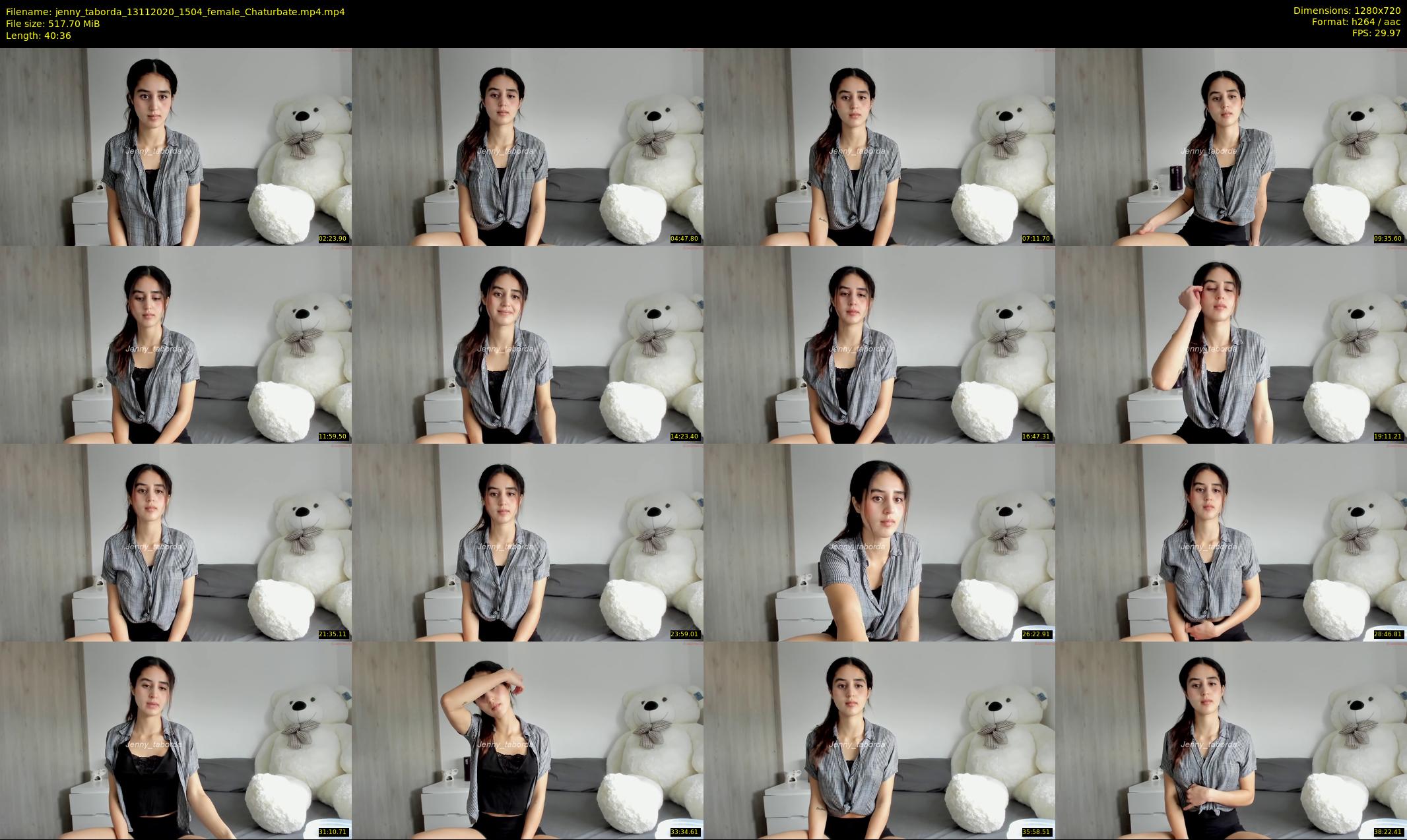 jenny_taborda — 41 minute Chaturbate female cam show recording, 720p, Nov 13, 2020