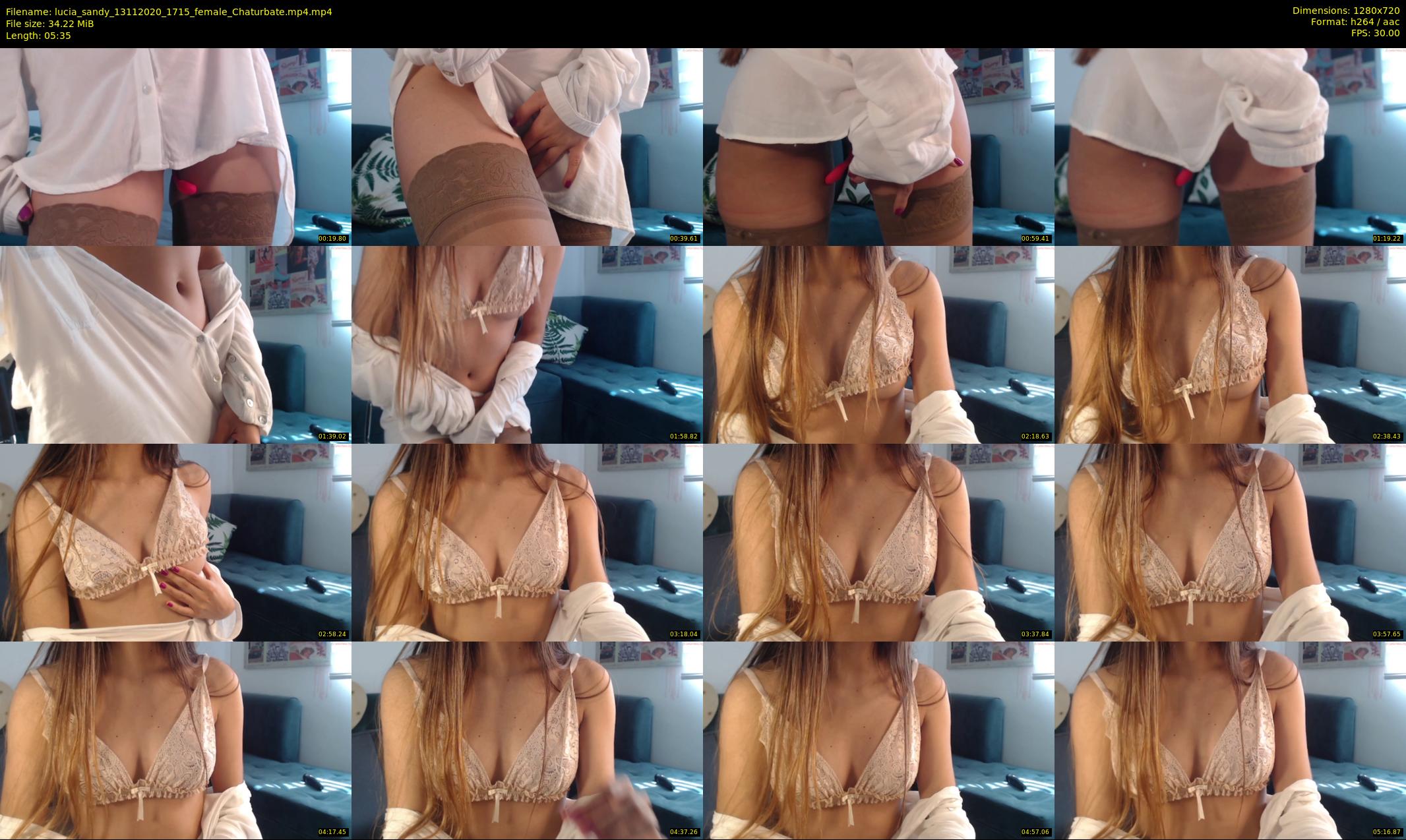 lucia_sandy — 6 minute Chaturbate female cam show recording, 720p, Nov 13, 2020