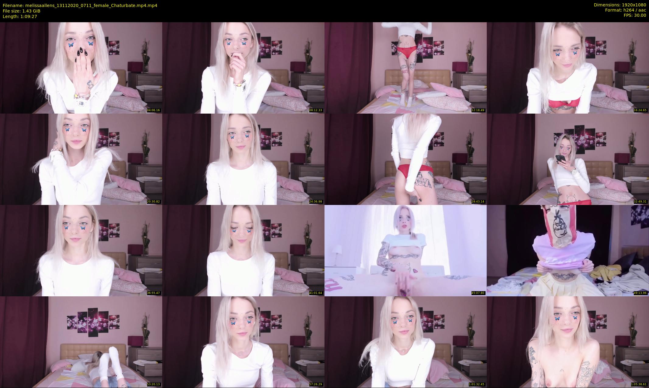 melissaallens — 70 minute Chaturbate female cam show recording, 1080p, Nov 13, 2020