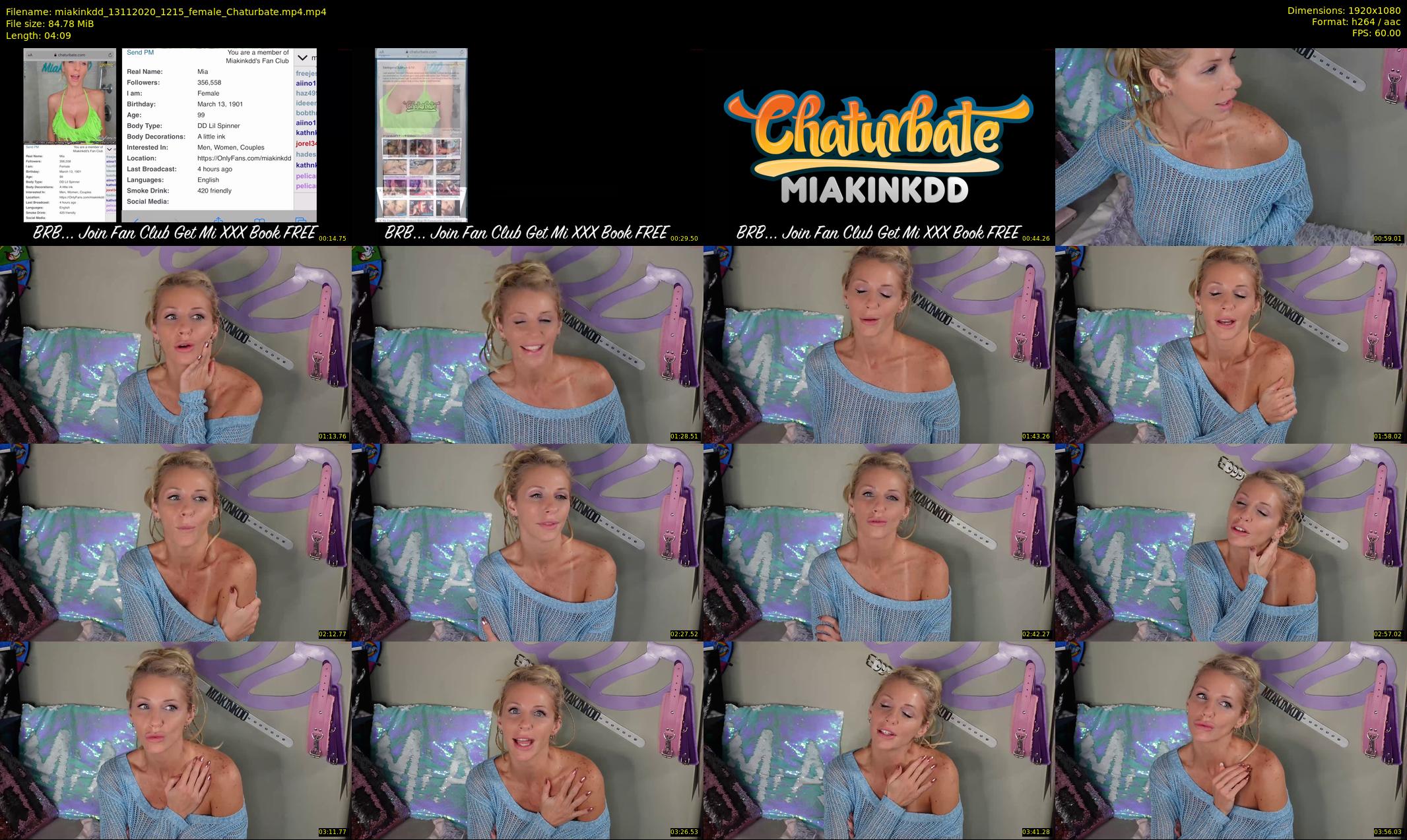 miakinkdd — 5 minute Chaturbate female cam show recording, 1080p, Nov 13, 2020