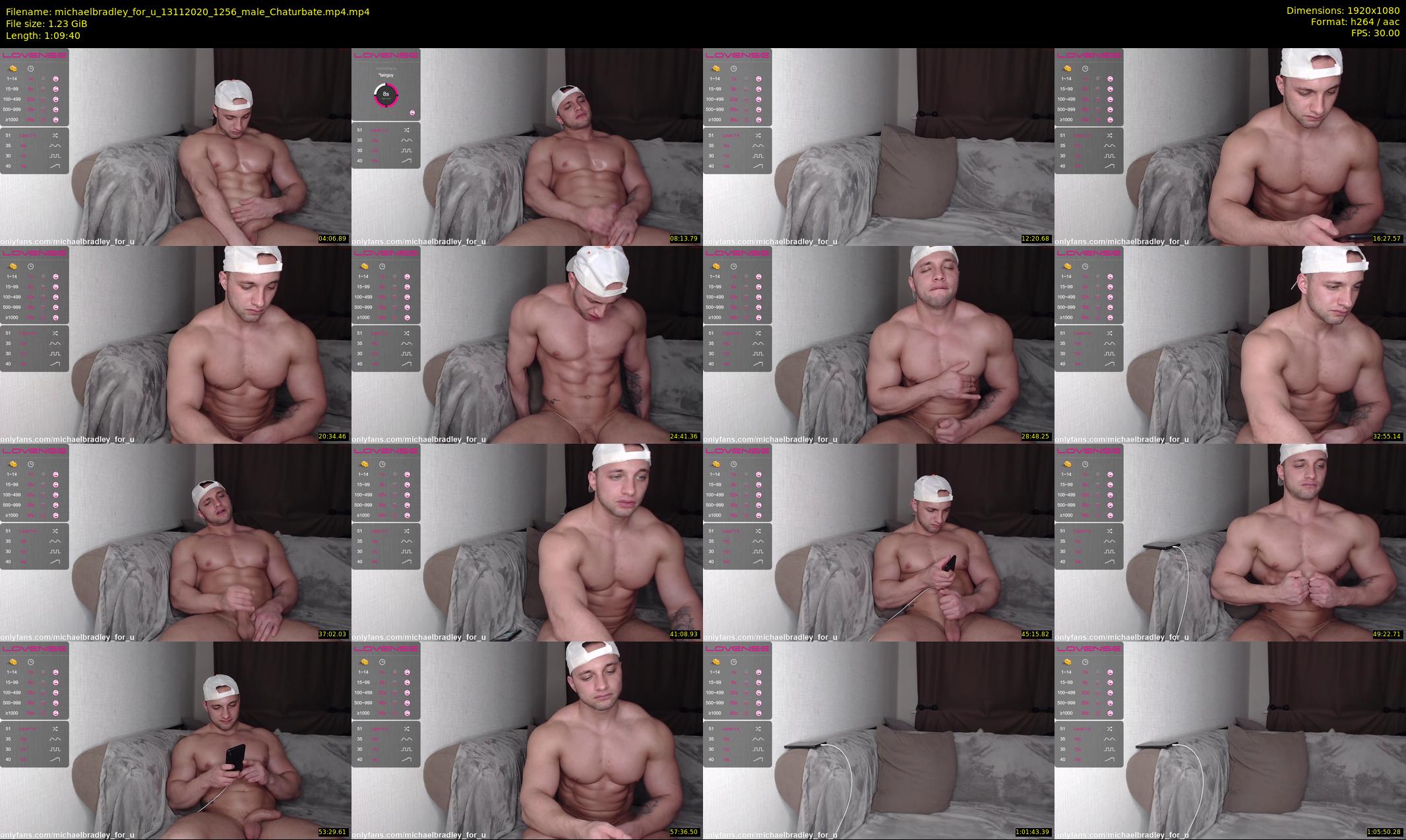 michaelbradley_for_u — 70 minute Chaturbate male cam show recording, 1080p, Nov 13, 2020