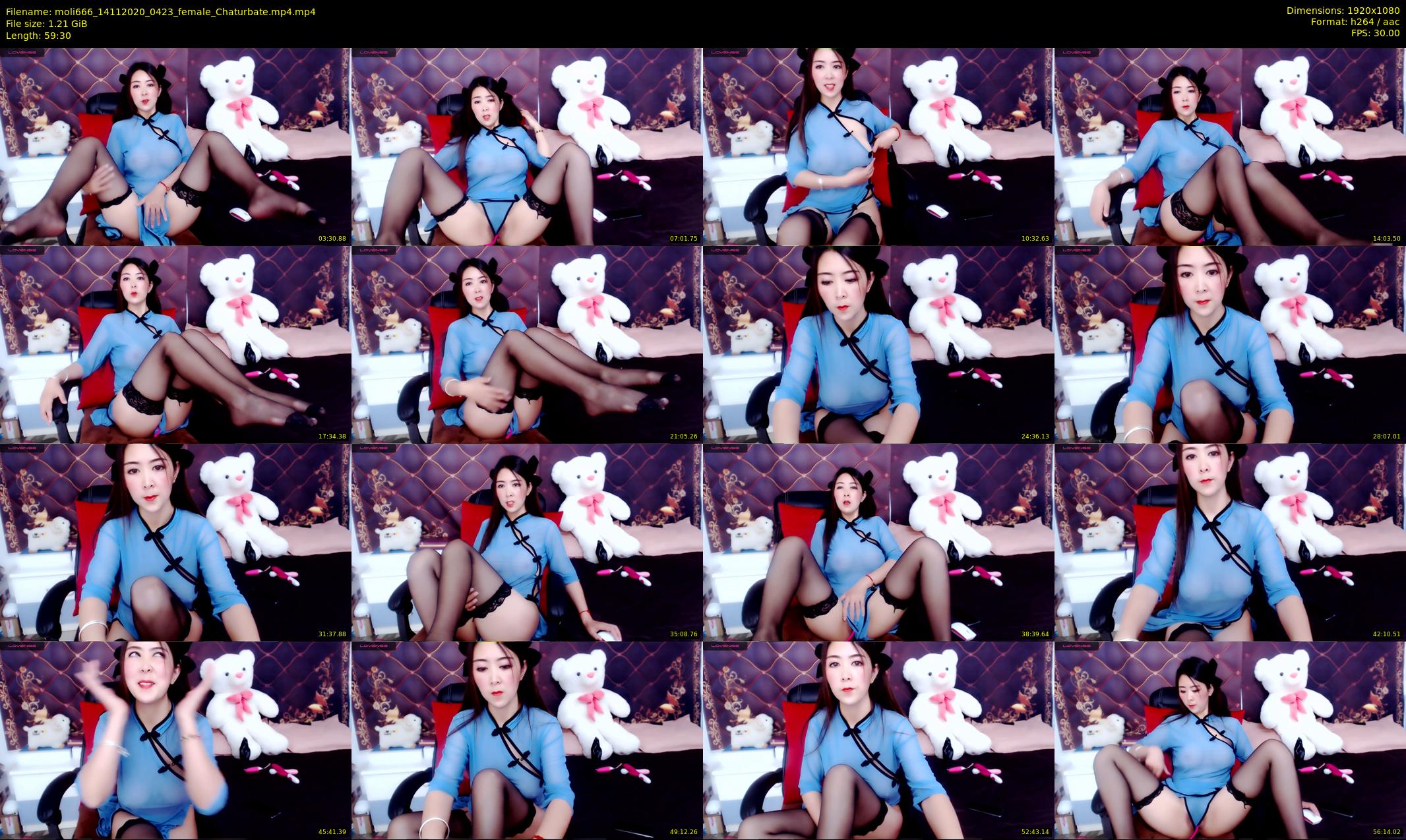 moli666 — 60 minute Chaturbate female cam show recording, 1080p, Nov 14, 2020