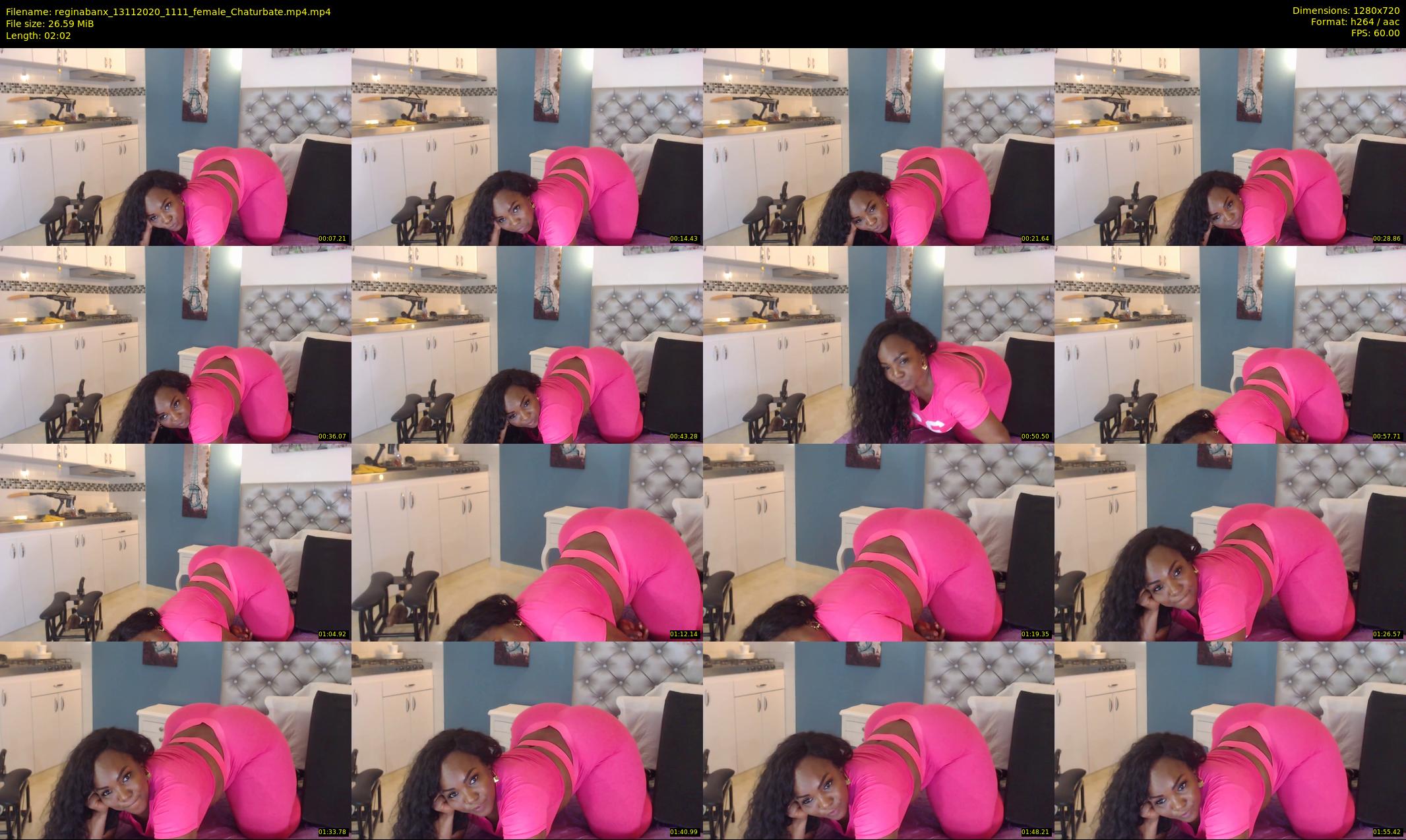 reginabanx — 3 minute Chaturbate female cam show recording, 720p, Nov 13, 2020
