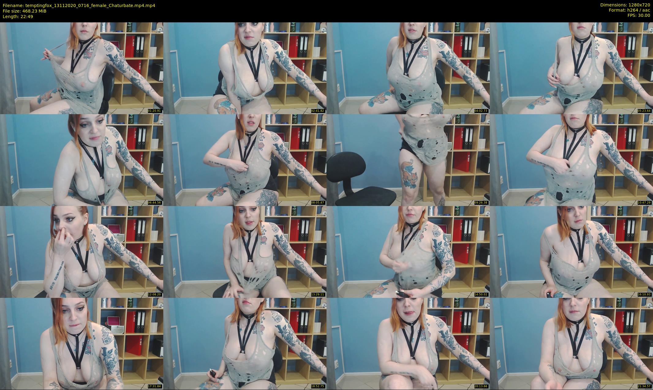 temptingfox — 23 minute Chaturbate female cam show recording, 720p, Nov 13, 2020