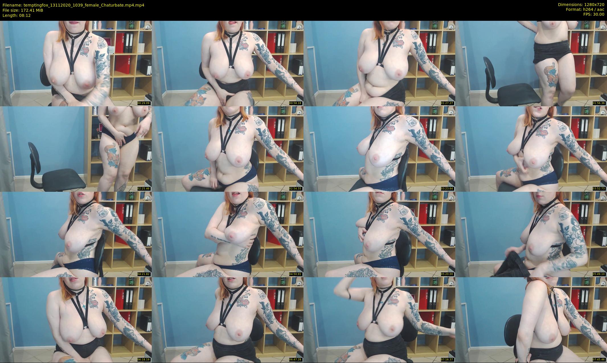 temptingfox — 9 minute Chaturbate female cam show recording, 720p, Nov 13, 2020