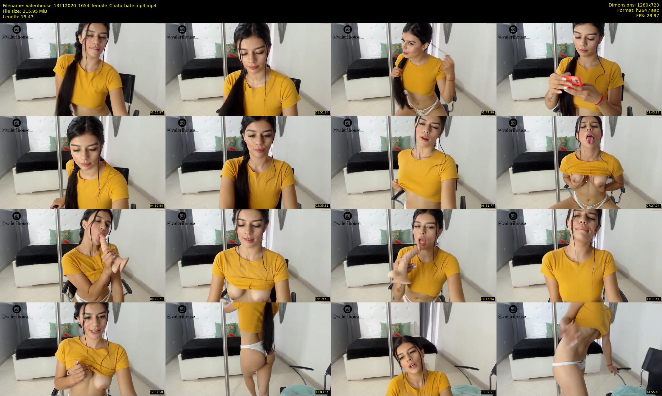valerihouse — 16 minute Chaturbate female cam show recording, 720p, Nov 13, 2020