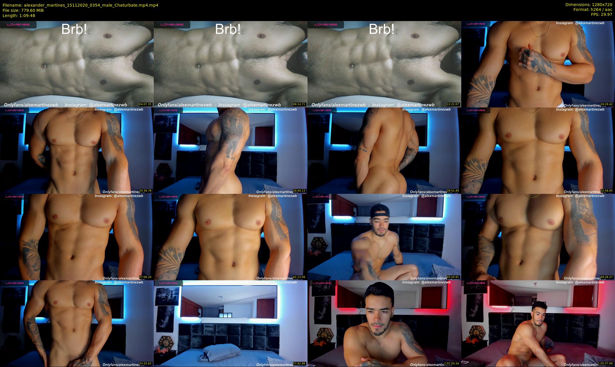 alexander_martines — 70 minute Chaturbate male cam show recording, 720p, Nov 15, 2020