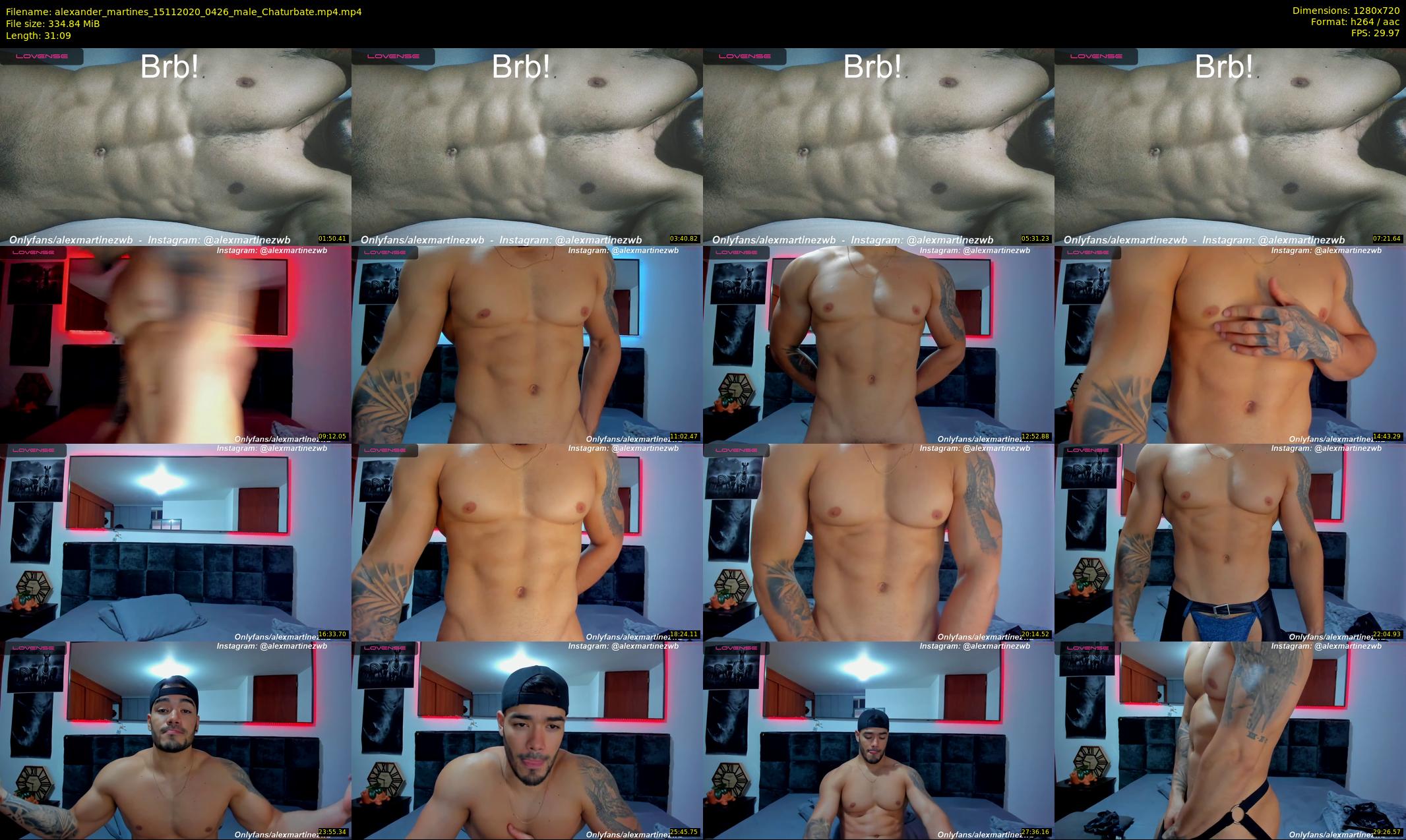alexander_martines — 32 minute Chaturbate male cam show recording, 720p, Nov 15, 2020
