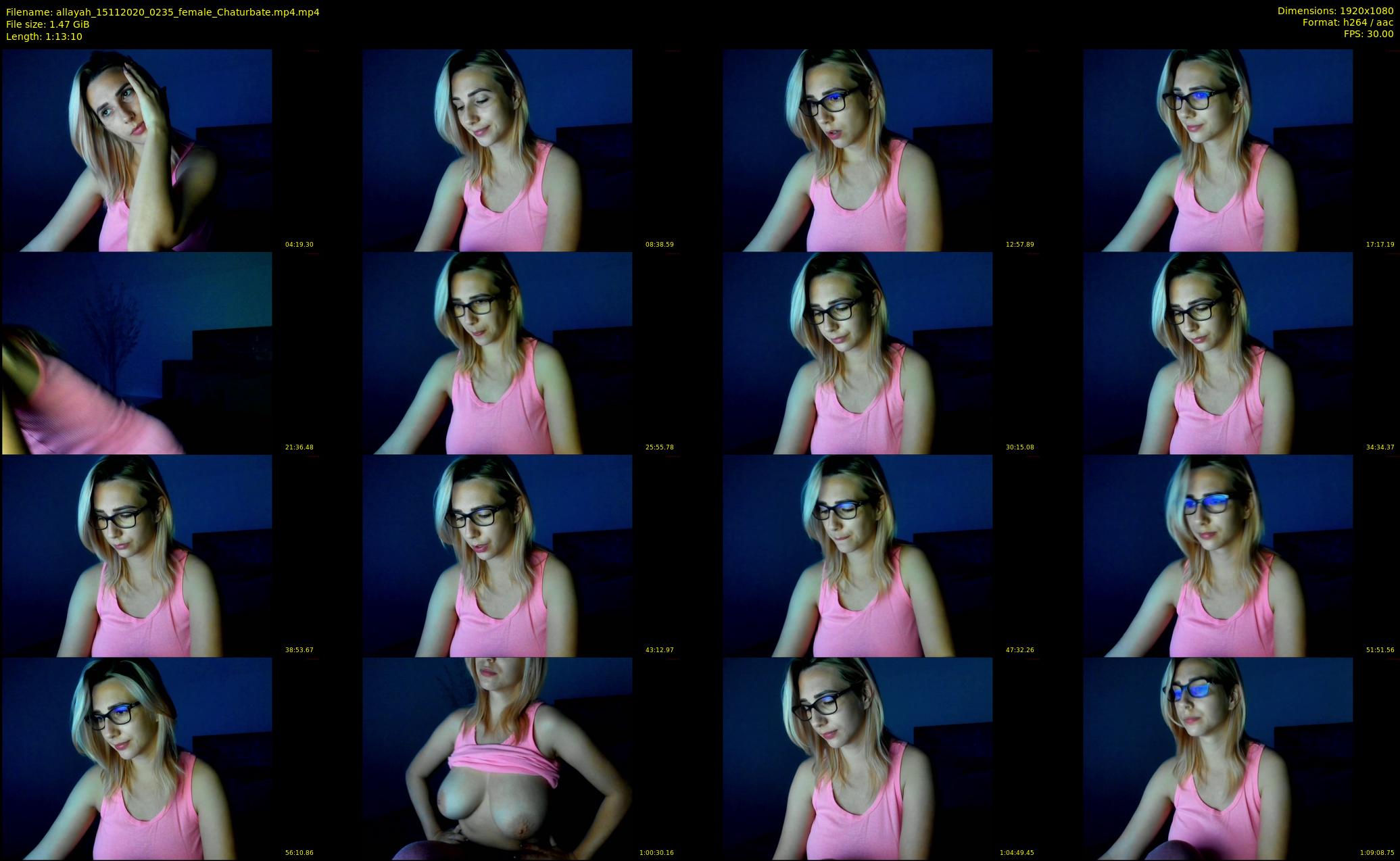 allayah — 74 minute Chaturbate female cam show recording, 1080p, Nov 15, 2020