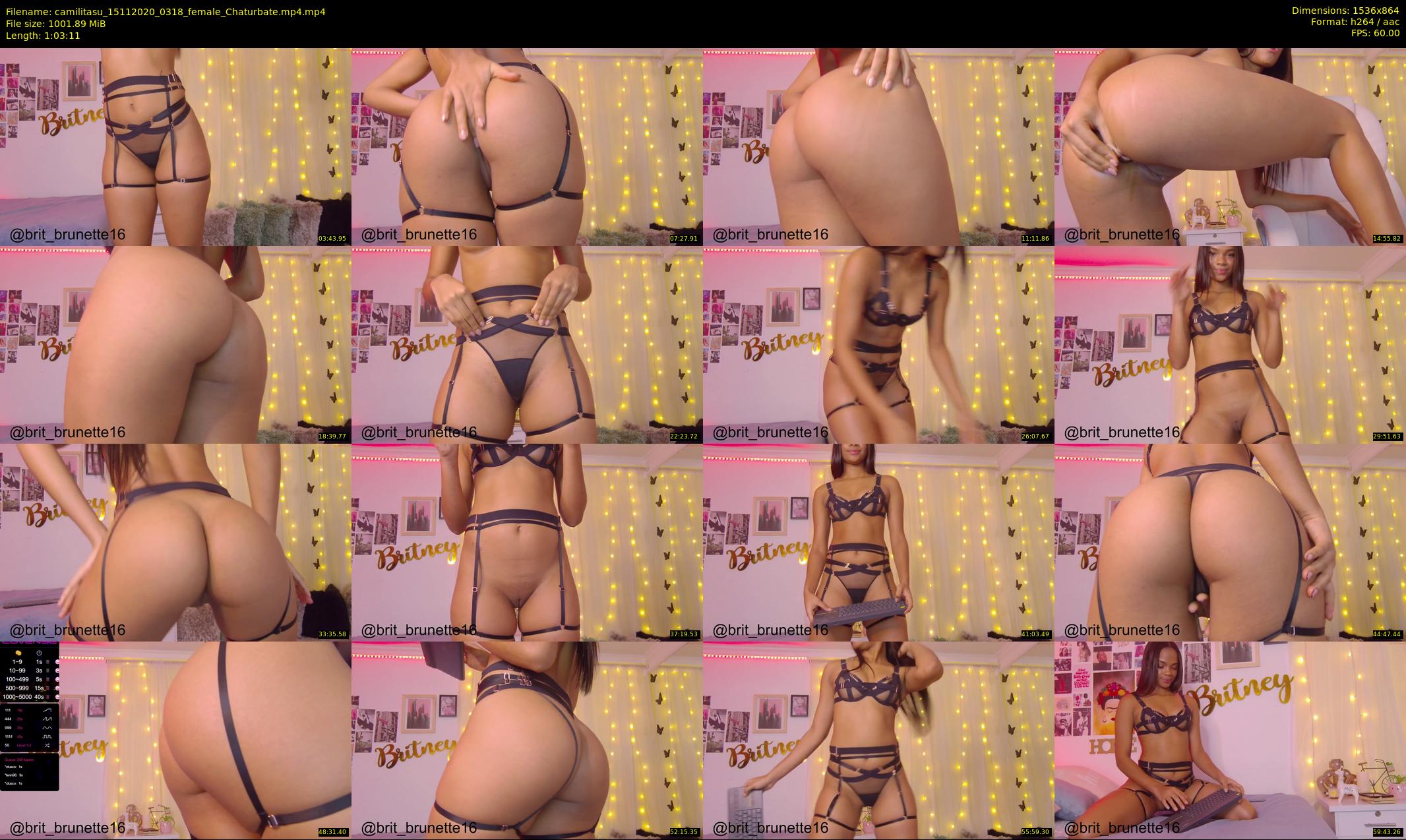 camilitasu — 64 minute Chaturbate female cam show recording, 720p, Nov 15, 2020