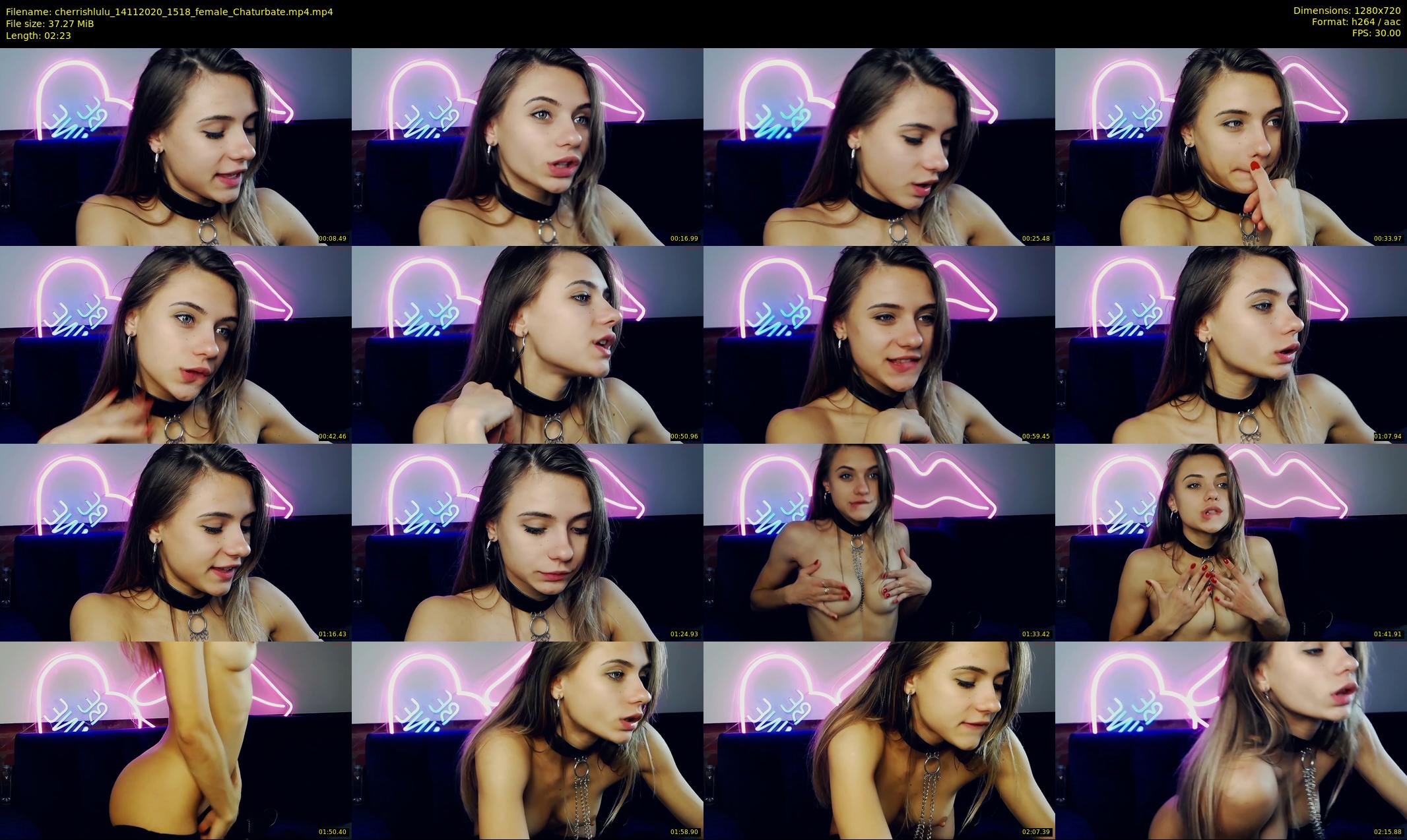 cherrishlulu — 3 minute Chaturbate female cam show recording, 720p, Nov 14, 2020