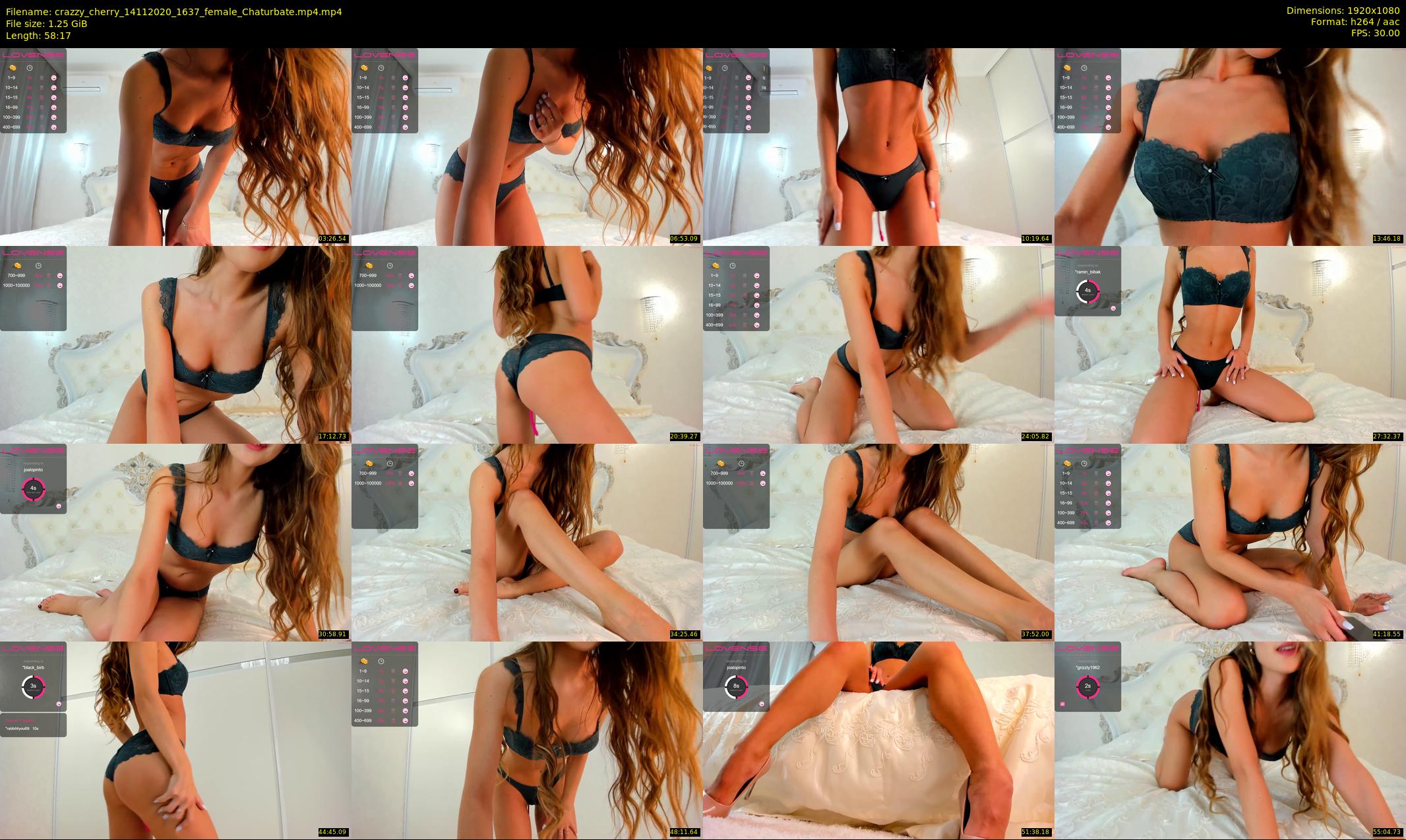 crazzy_cherry — 59 minute Chaturbate female cam show recording, 1080p, Nov 14, 2020