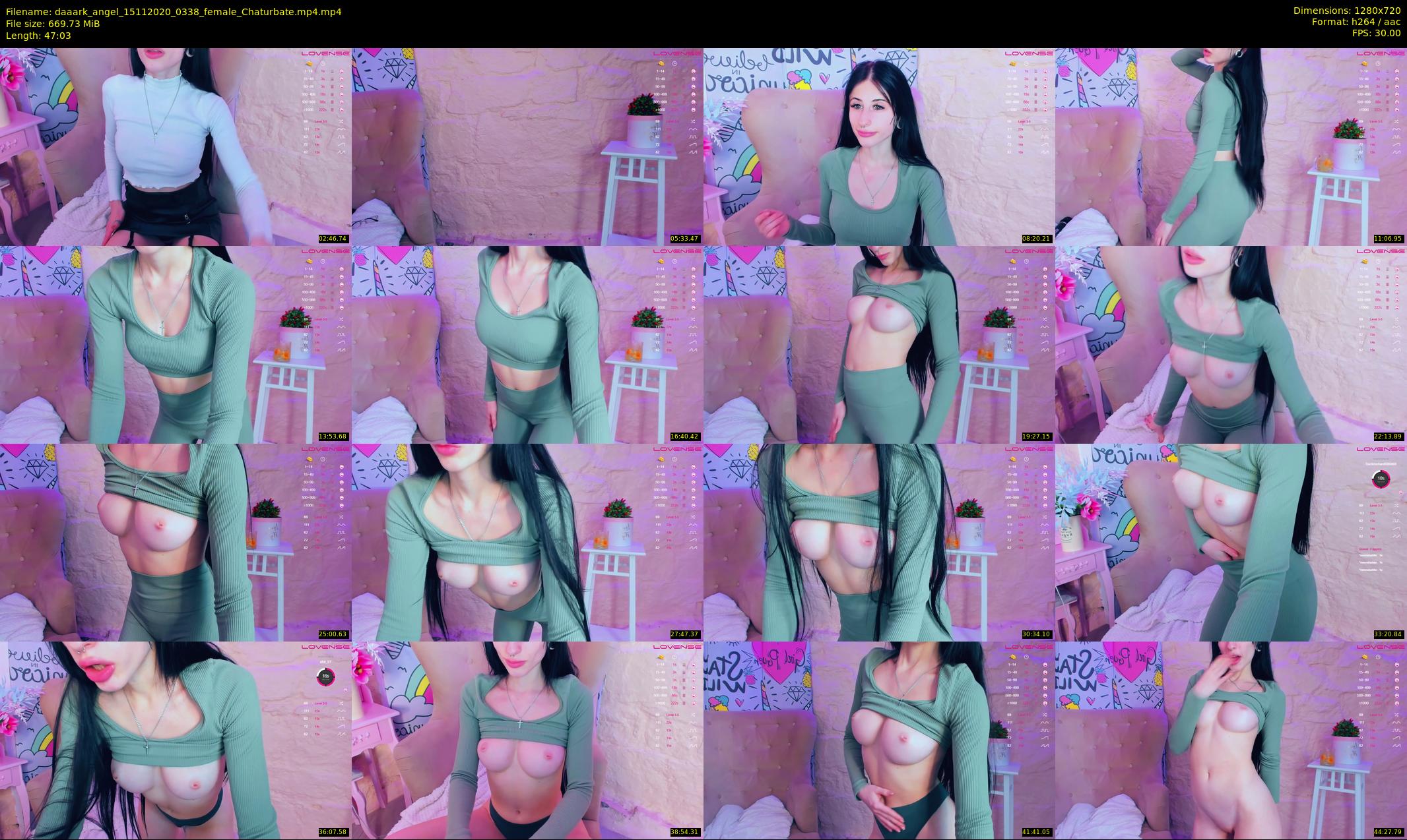 daaark_angel — 48 minute Chaturbate female cam show recording, 720p, Nov 15, 2020