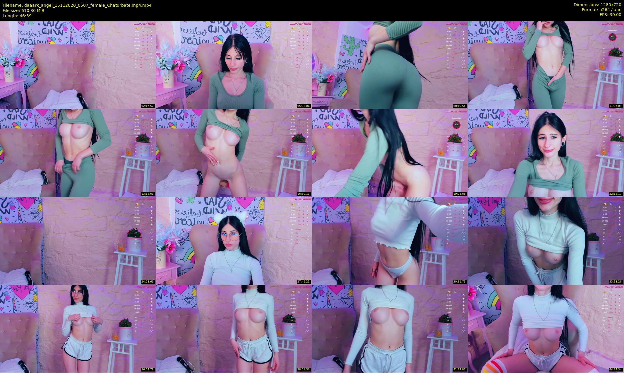 daaark_angel — 47 minute Chaturbate female cam show recording, 720p, Nov 15, 2020