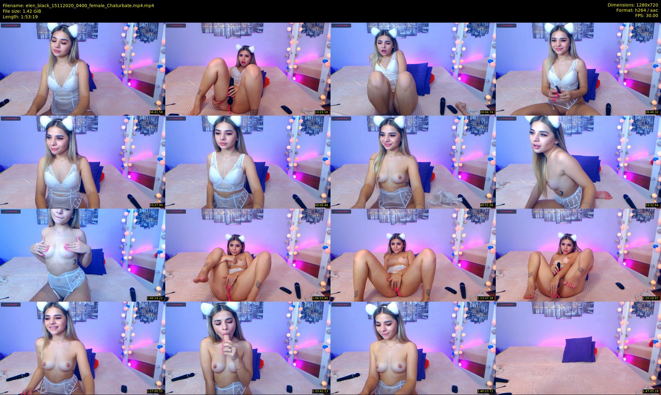 elen_black — 114 minute Chaturbate female cam show recording, 720p, Nov 15, 2020