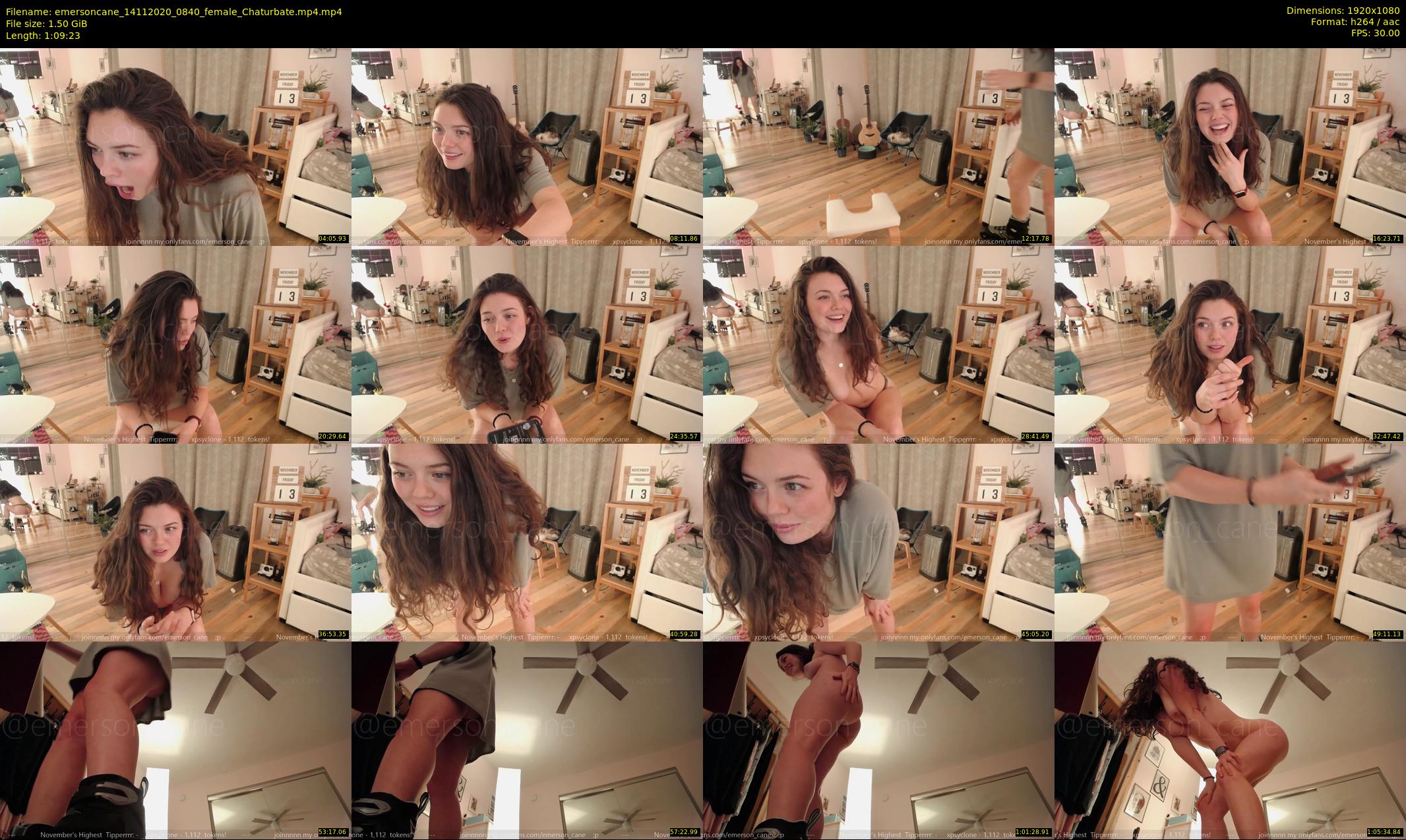 emersoncane — 70 minute Chaturbate female cam show recording, 1080p, Nov 14, 2020