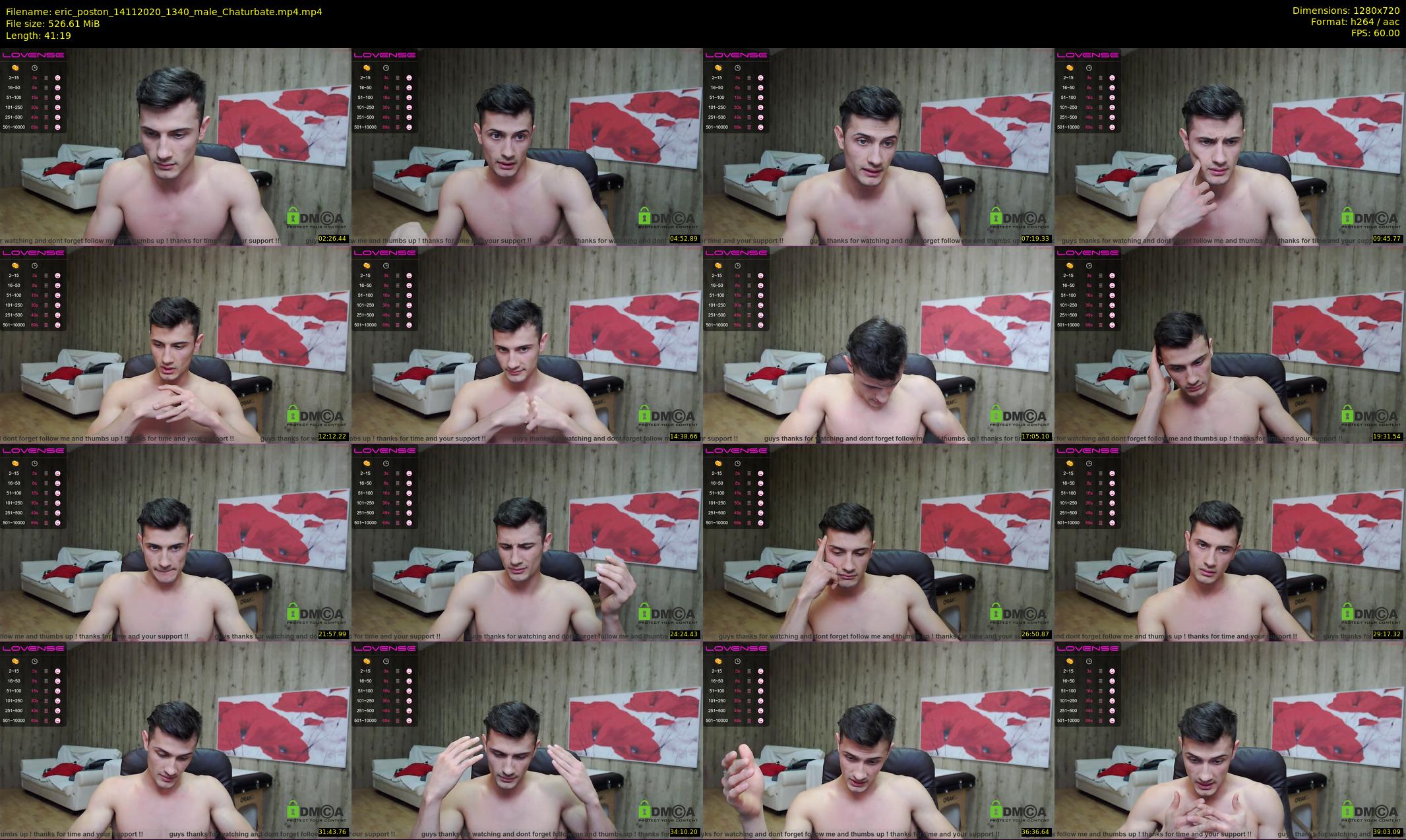 eric_poston — 42 minute Chaturbate male cam show recording, 720p, Nov 14, 2020