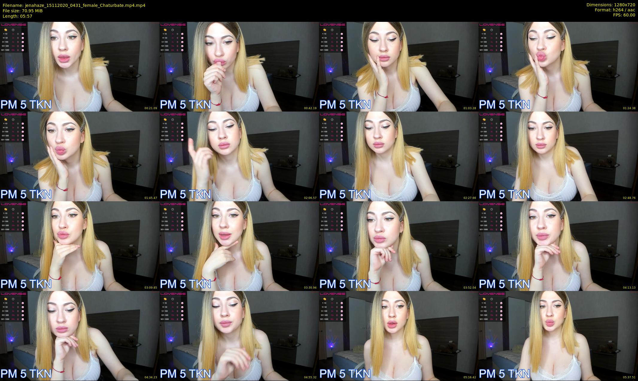 jenahaze — 6 minute Chaturbate female cam show recording, 720p, Nov 15, 2020