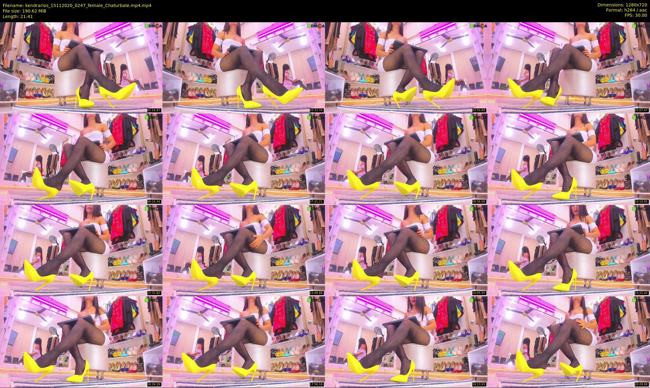 kendrarios — 22 minute Chaturbate female cam show recording, 720p, Nov 15, 2020