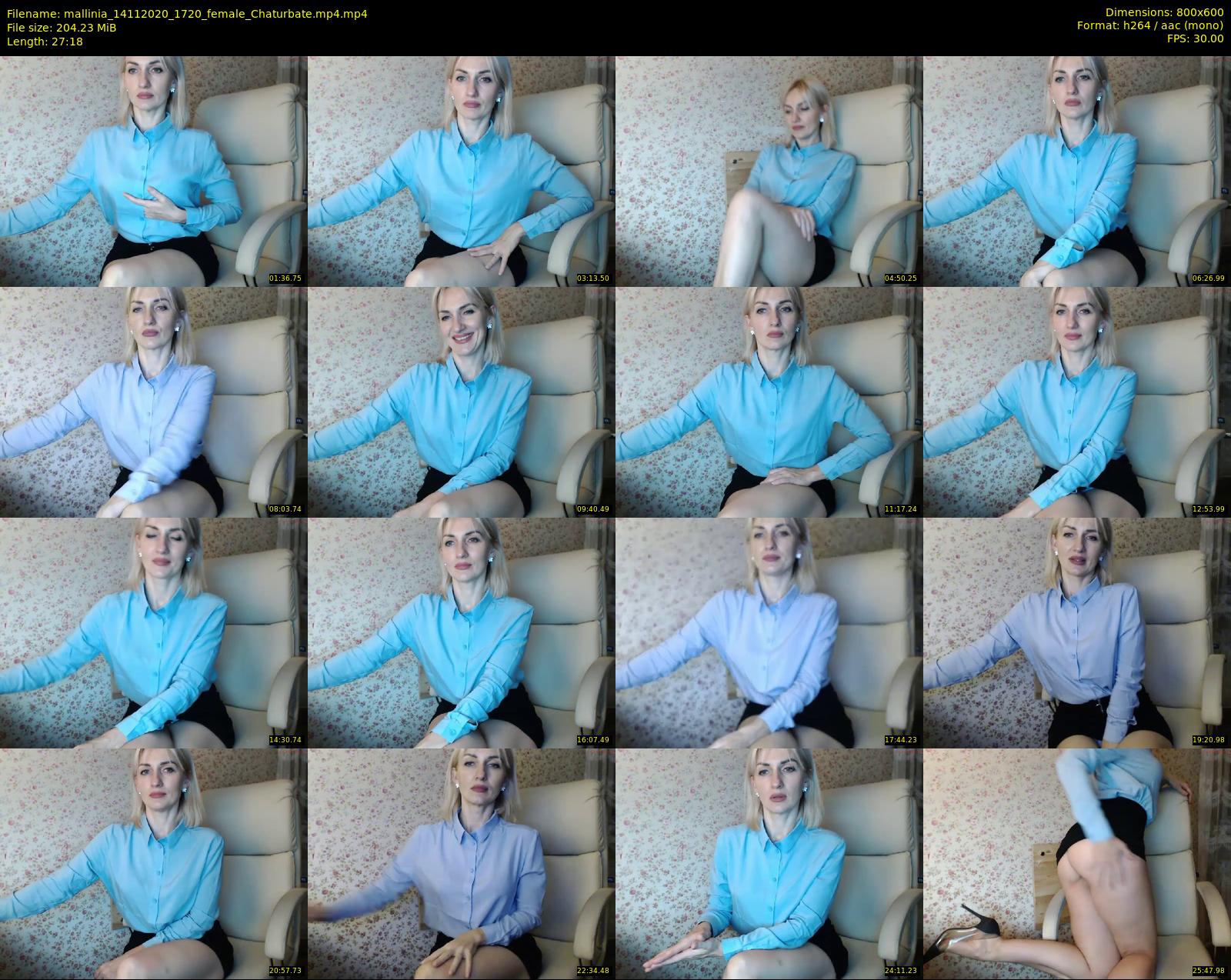 mallinia — 28 minute Chaturbate female cam show recording, 480p, Nov 14, 2020