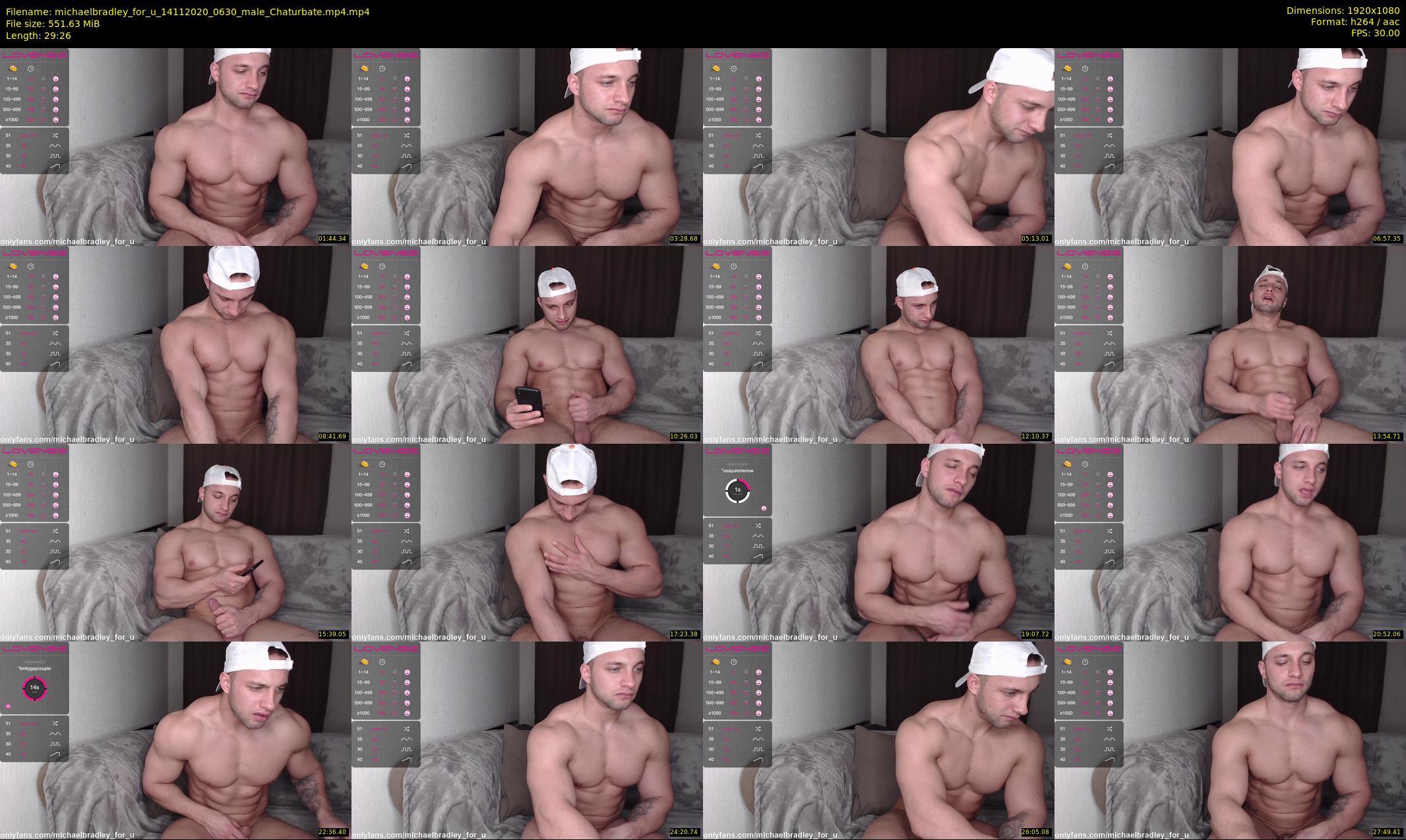michaelbradley_for_u — 30 minute Chaturbate male cam show recording, 1080p, Nov 14, 2020