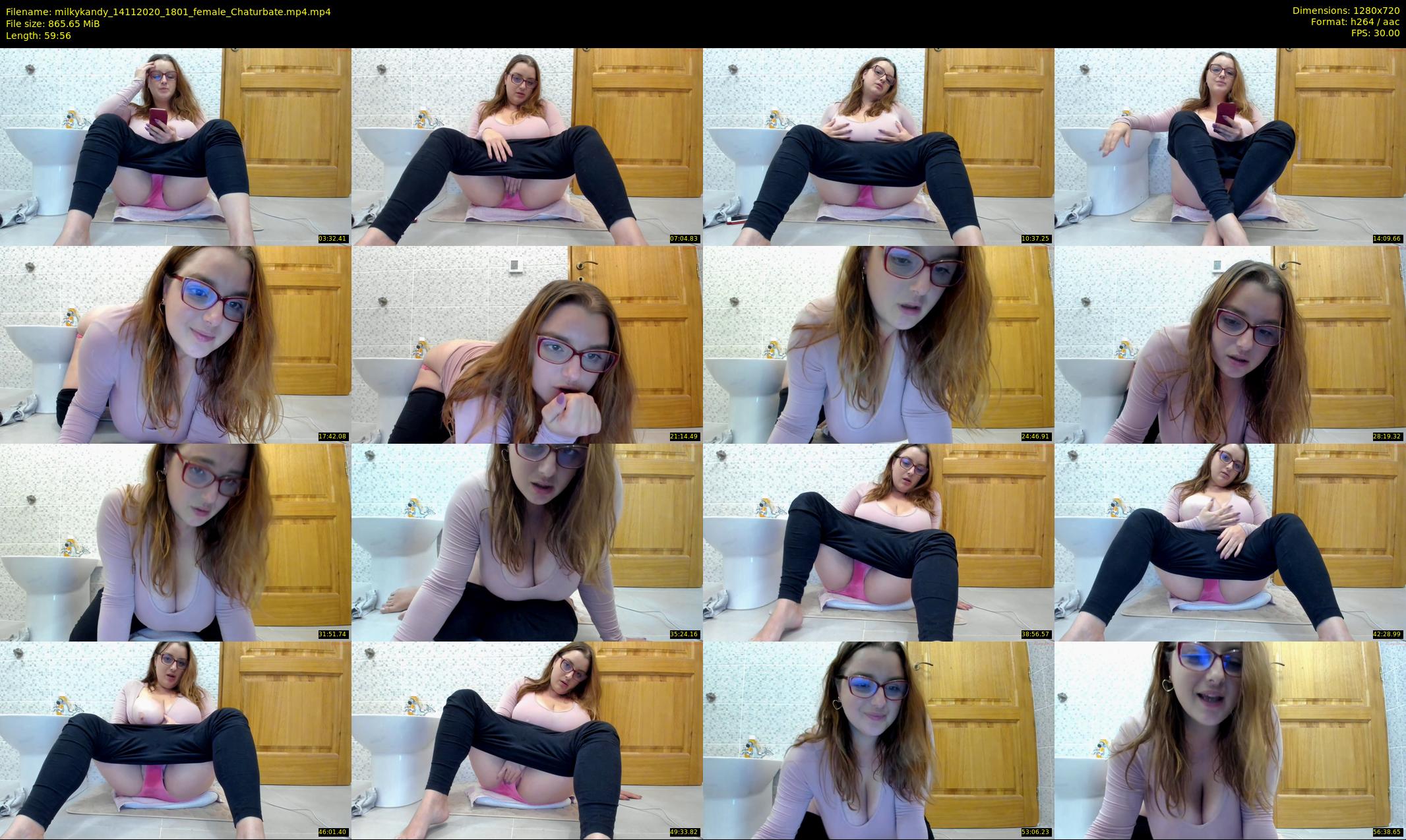 milkykandy — 60 minute Chaturbate female cam show recording, 720p, Nov 14, 2020