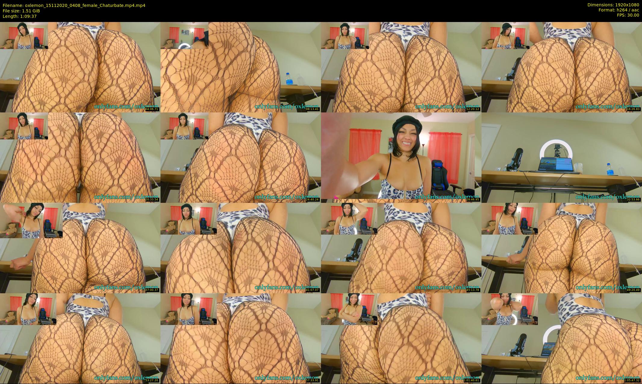 oxlemon — 70 minute Chaturbate female cam show recording, 1080p, Nov 15, 2020