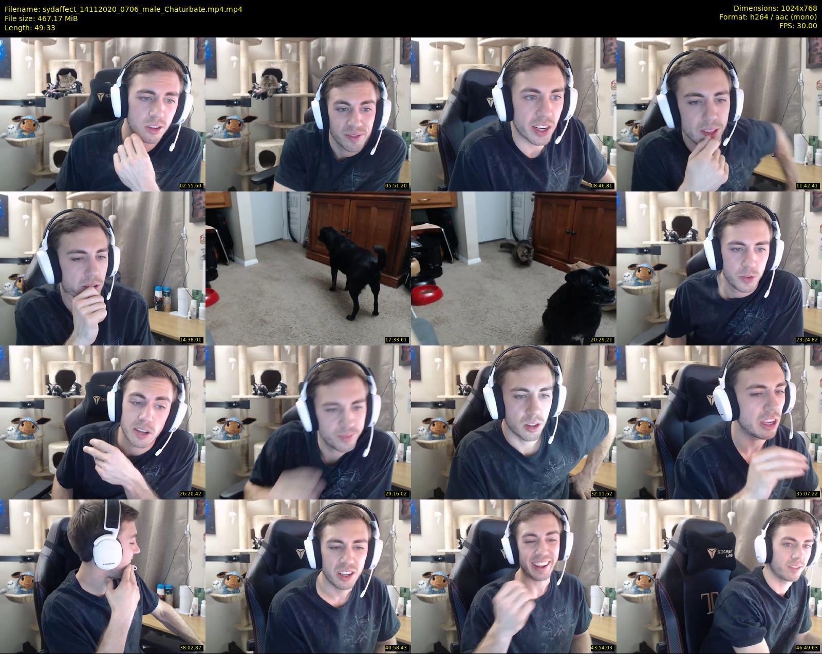 sydaffect — 50 minute Chaturbate male cam show recording, 720p, Nov 14, 2020