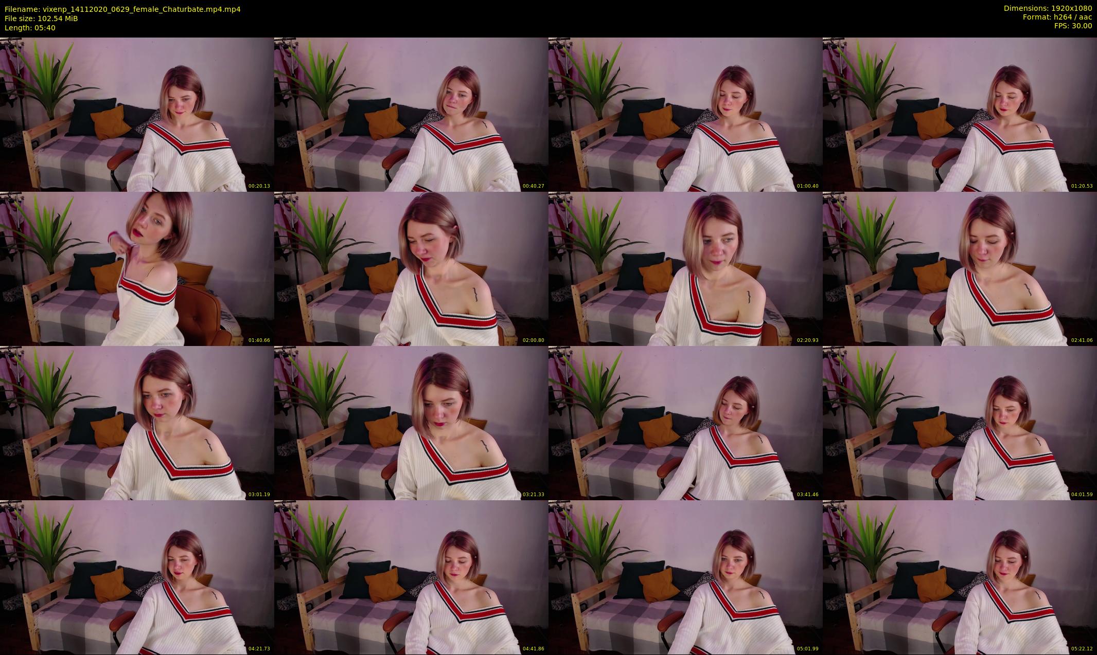 vixenp — 6 minute Chaturbate female cam show recording, 1080p, Nov 14, 2020