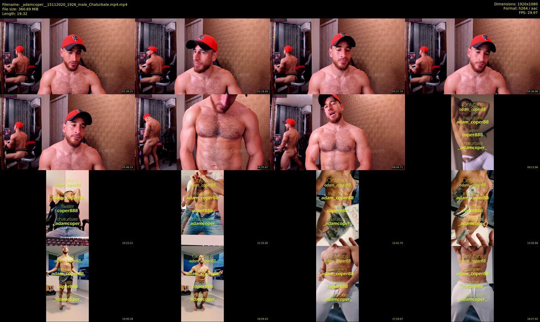 _adamcoper_ — 20 minute Chaturbate male cam show recording, 1080p, Nov 15, 2020