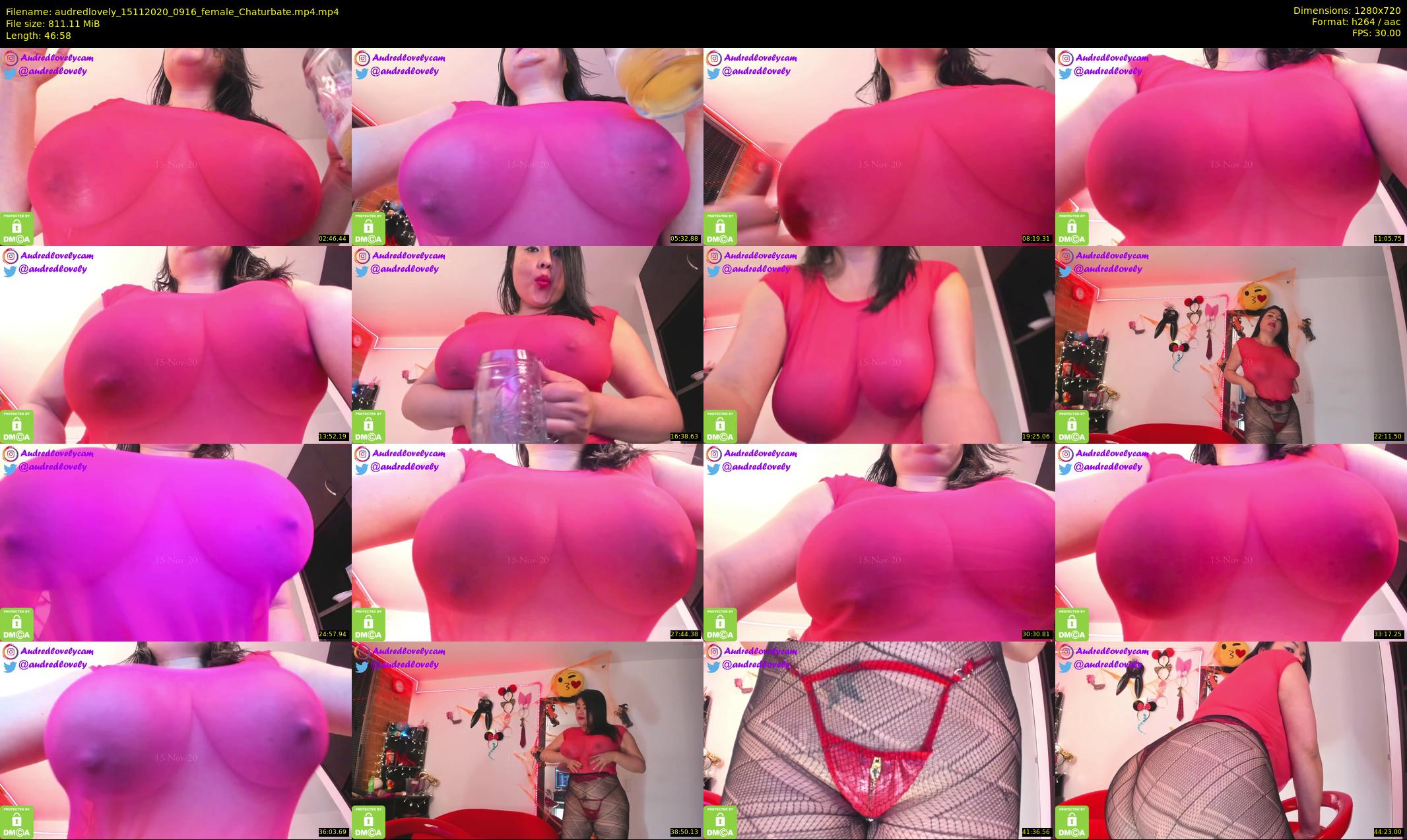 audredlovely — 47 minute Chaturbate female cam show recording, 720p, Nov 15, 2020