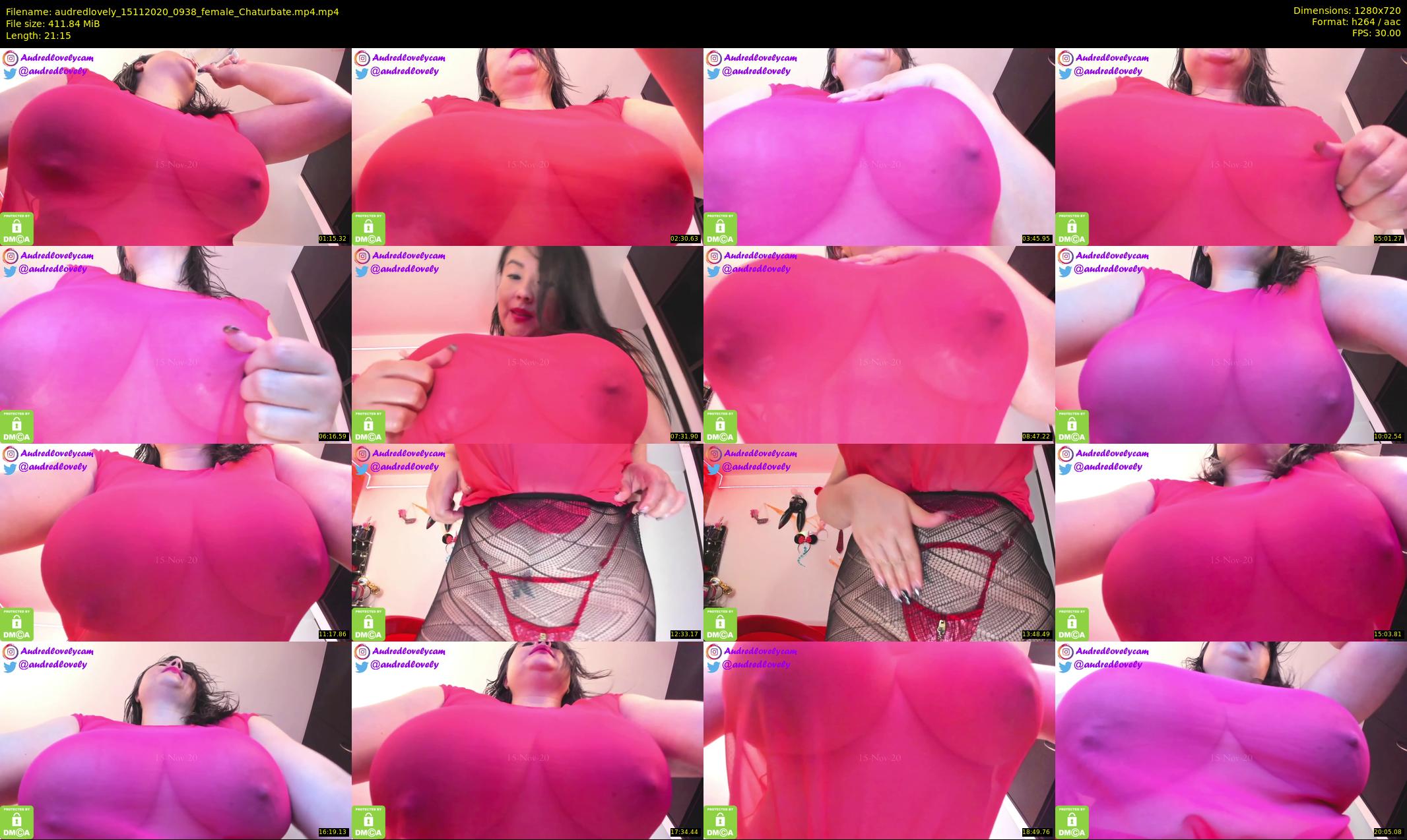 audredlovely — 22 minute Chaturbate female cam show recording, 720p, Nov 15, 2020