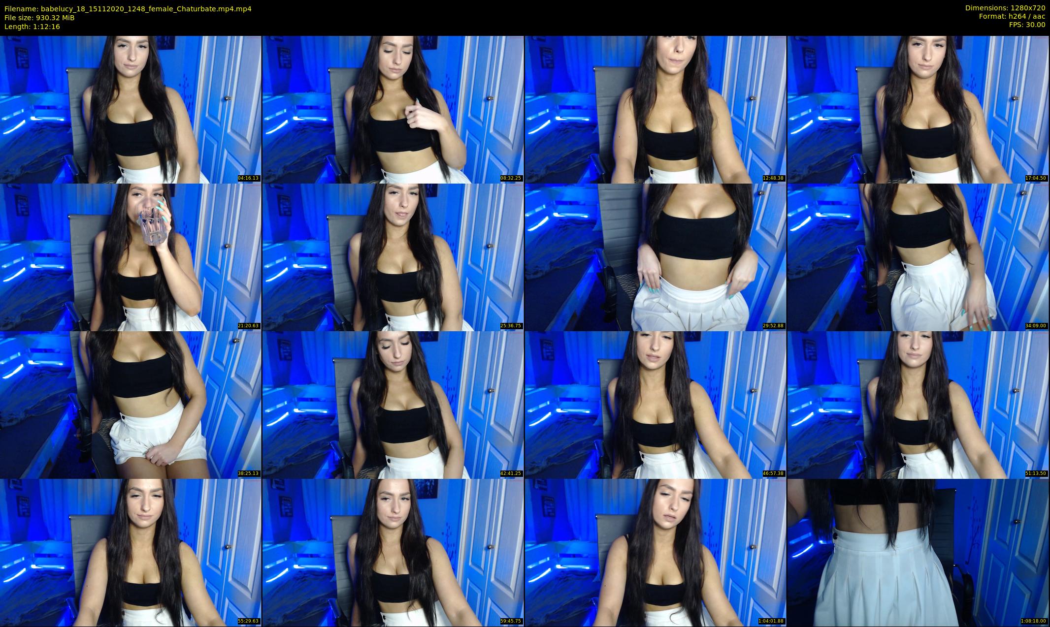 babelucy_18 — 73 minute Chaturbate female cam show recording, 720p, Nov 15, 2020