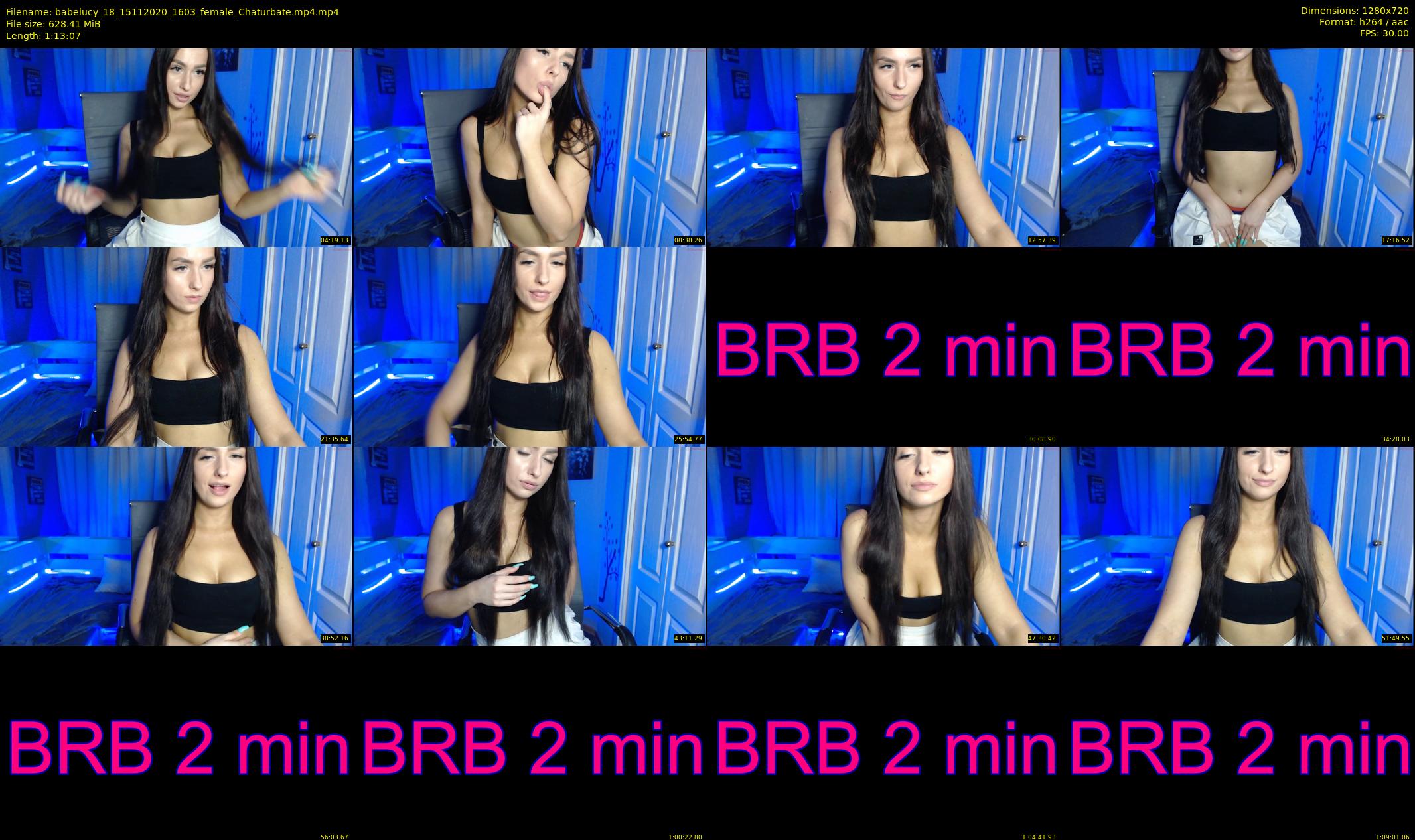 babelucy_18 — 74 minute Chaturbate female cam show recording, 720p, Nov 15, 2020