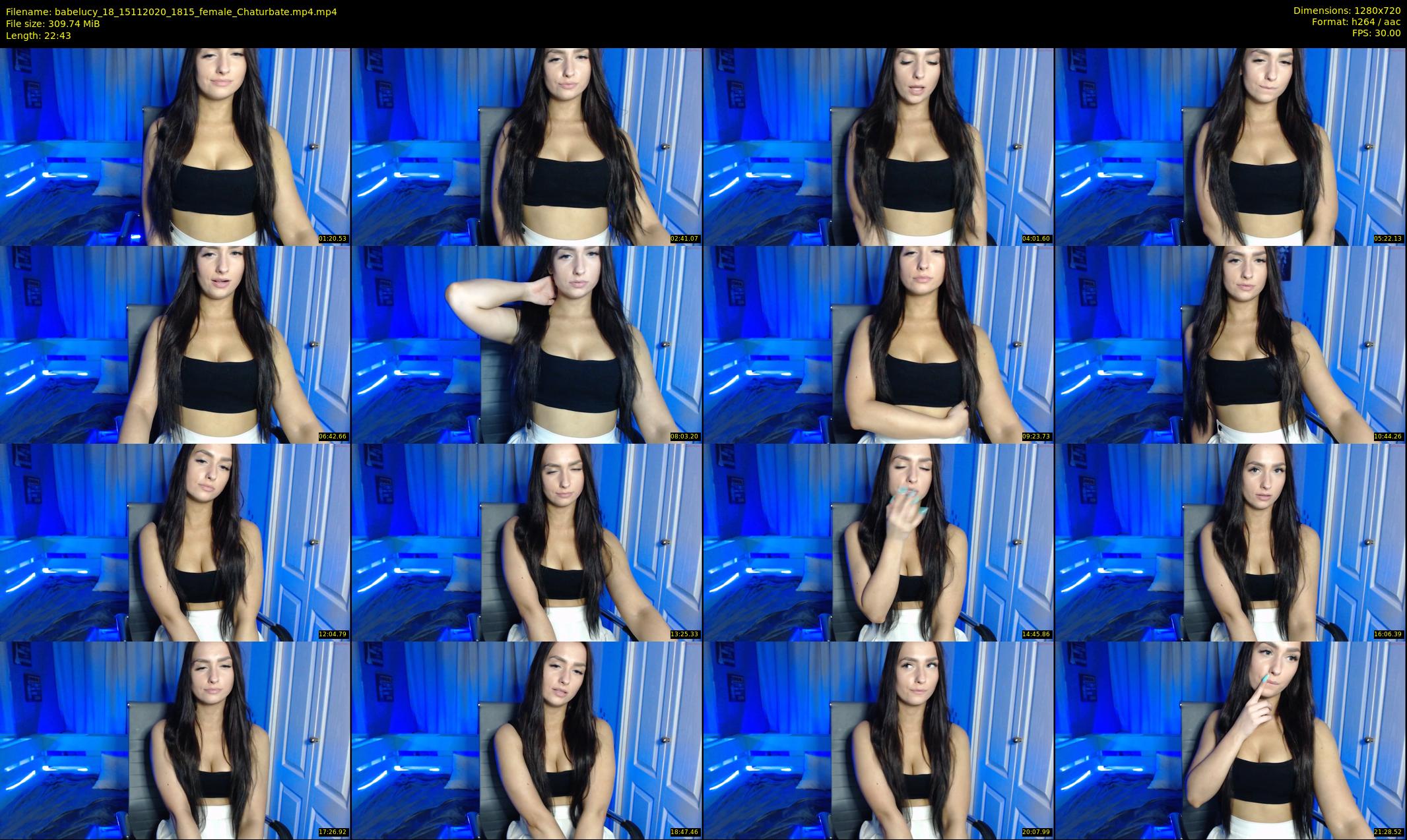 babelucy_18 — 23 minute Chaturbate female cam show recording, 720p, Nov 15, 2020