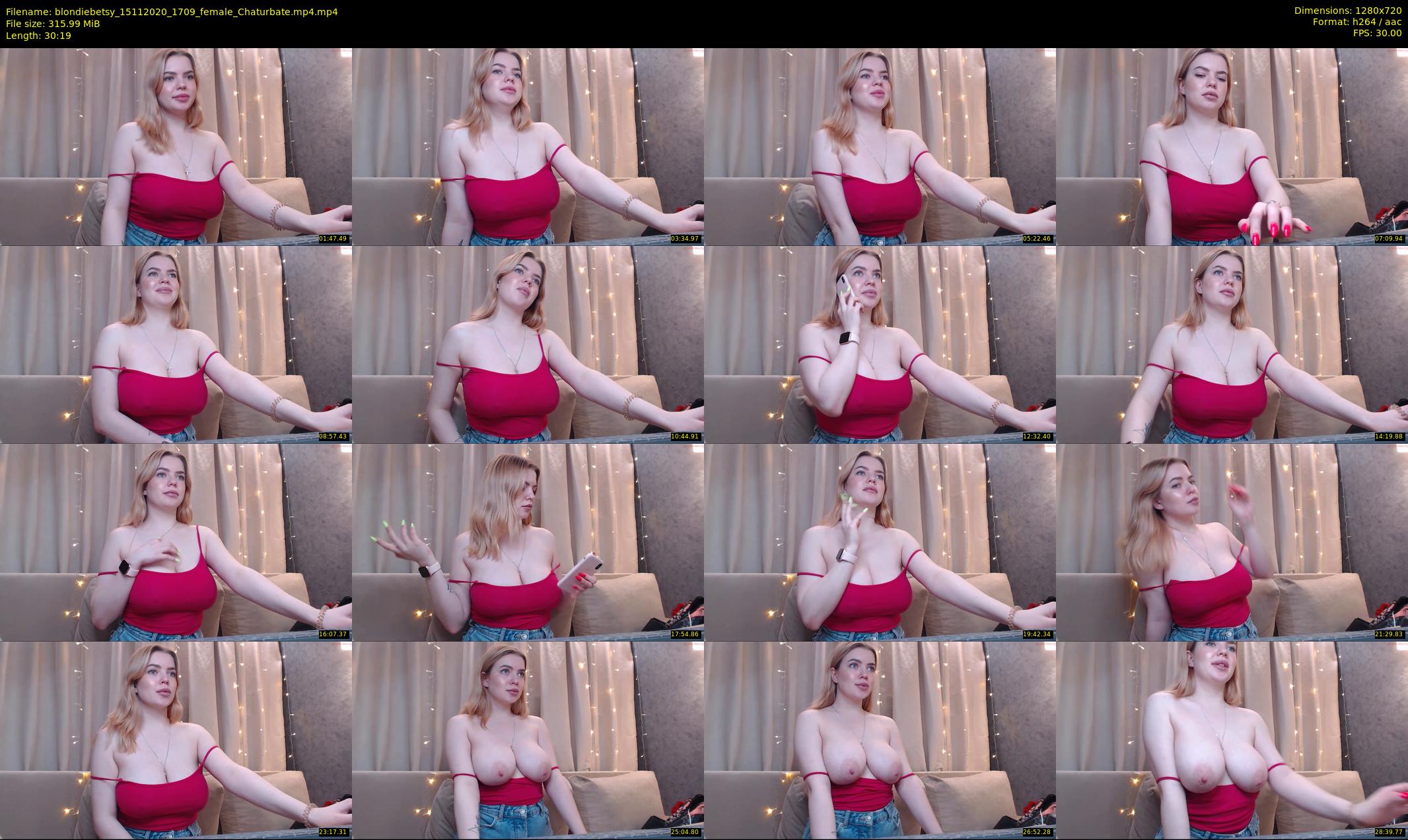 blondiebetsy — 31 minute Chaturbate female cam show recording, 720p, Nov 15, 2020