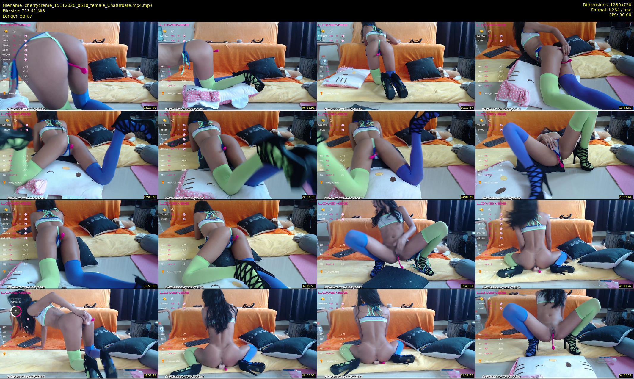cherrycreme — 59 minute Chaturbate female cam show recording, 720p, Nov 15, 2020